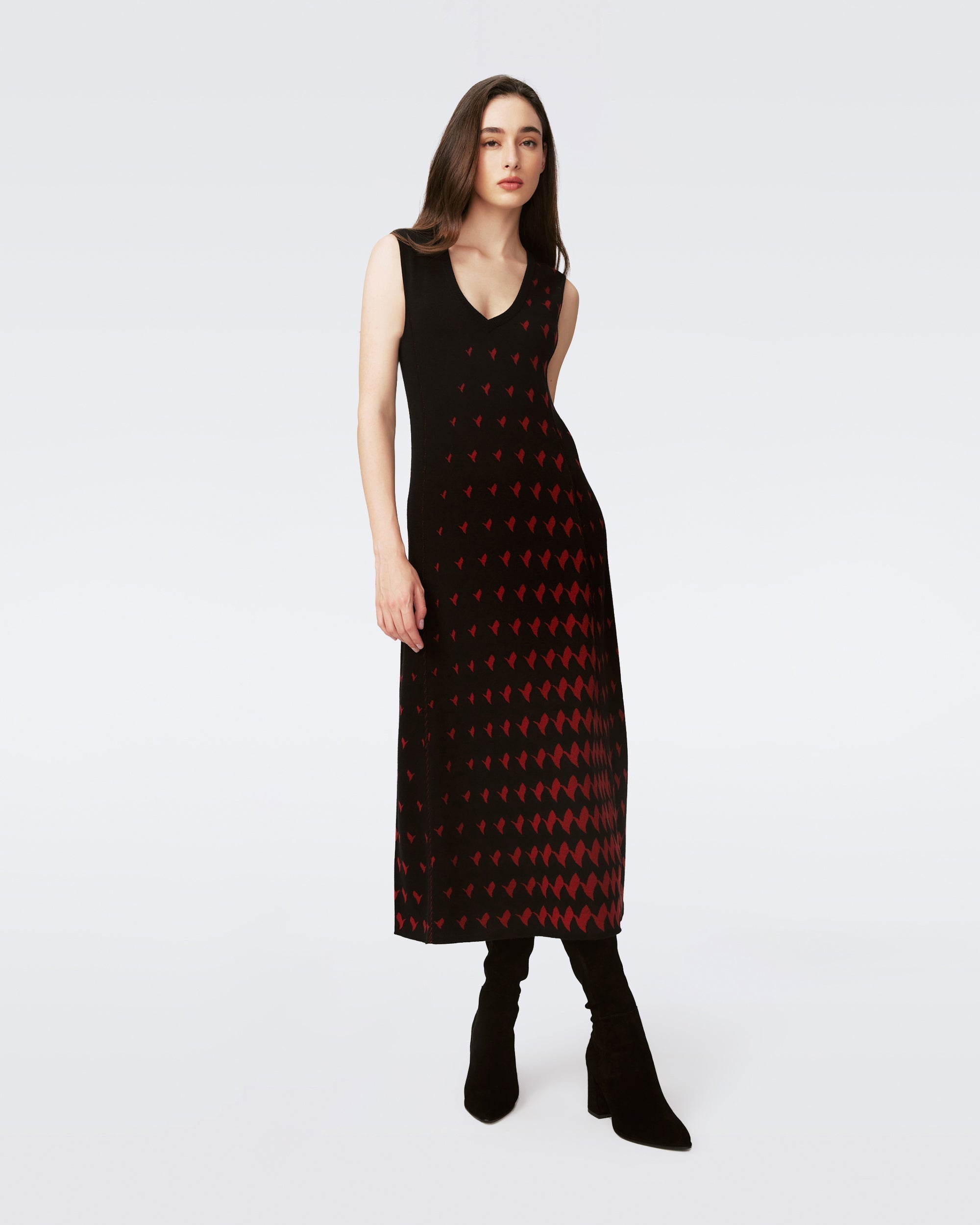 DVF ROSS DRESS in BIRD WEAVE PINK GRADIENT – Diane von Furstenberg HongKong DVF ROSS DRESS in BIRD WEAVE PINK GRADIENT – Diane von Furstenberg HongKong