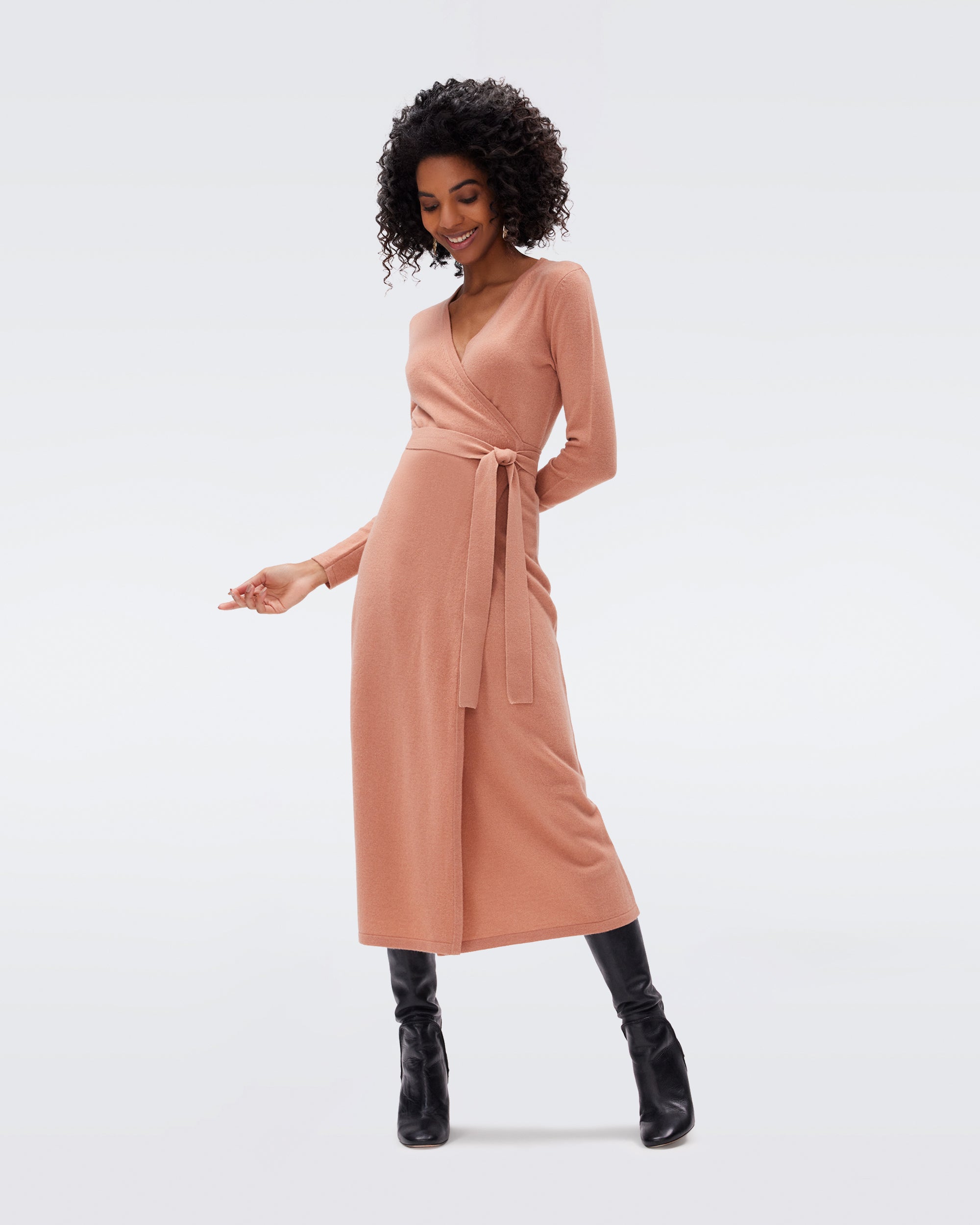 Astrid Wool-Cashmere Wrap Dress Diane von Furstenberg HongKong Astrid Wool-Cashmere Wrap Dress Diane von Furstenberg HongKong
