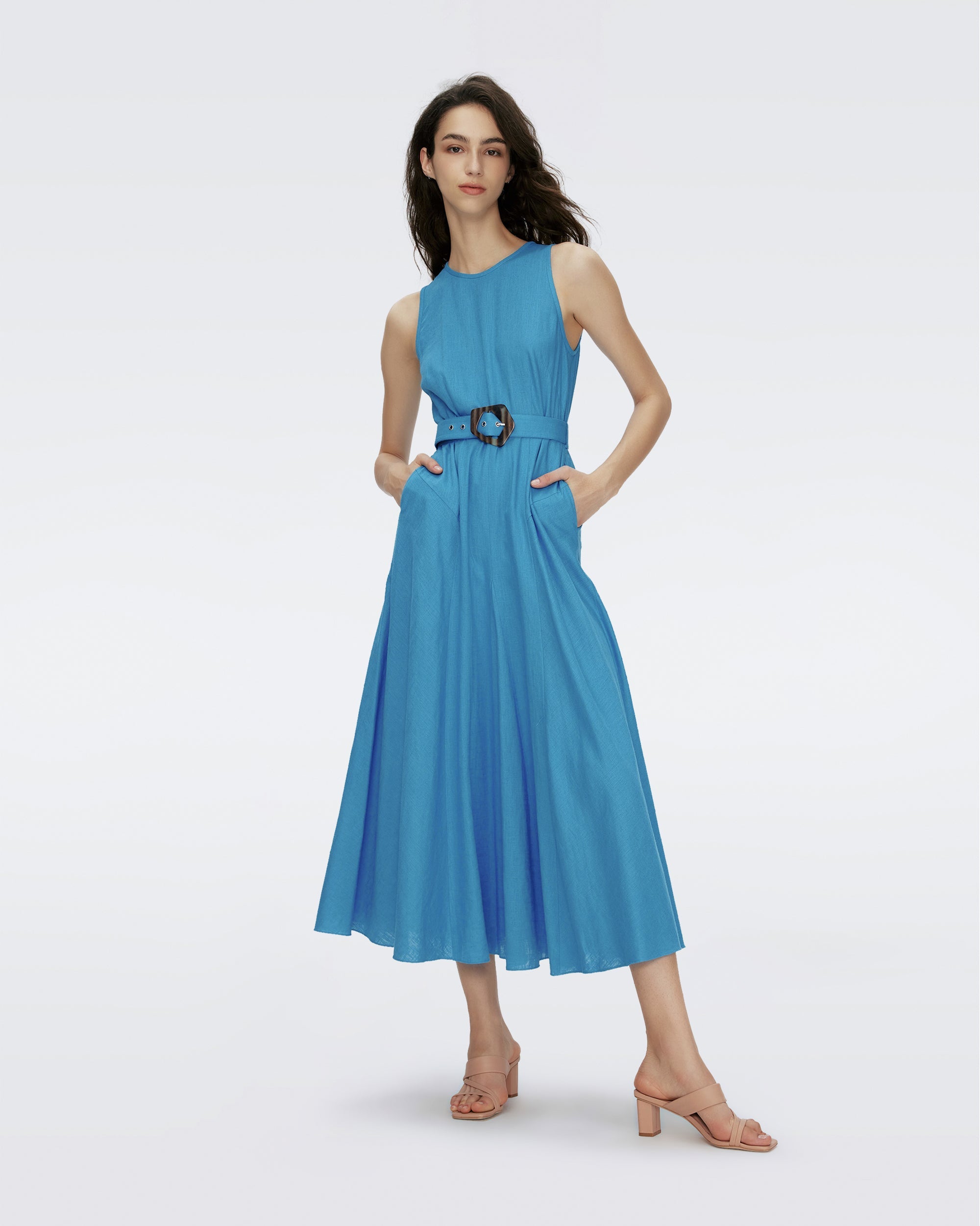 elliot midi dress asymmetric one shoulder dress Elliot Asymmetric One Shoulder Midi Dress in Hunter Green