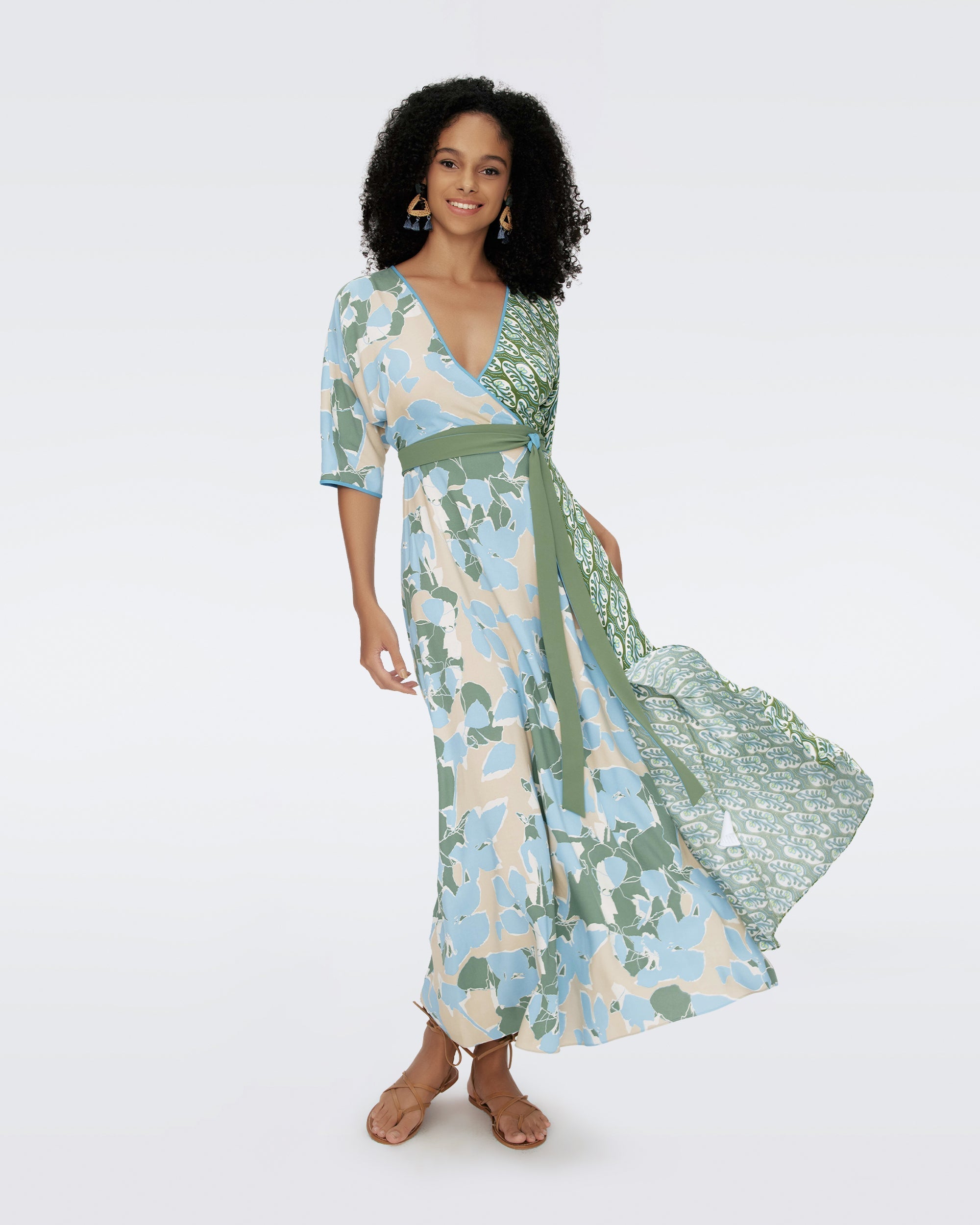 dvf floral maxi dress Erica floral maxi dress in multicoloured - Diane Von Furstenberg