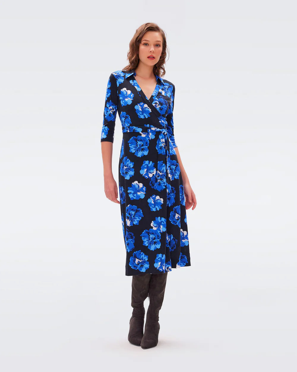 Diane von furstenberg eloise silk wrap dress online