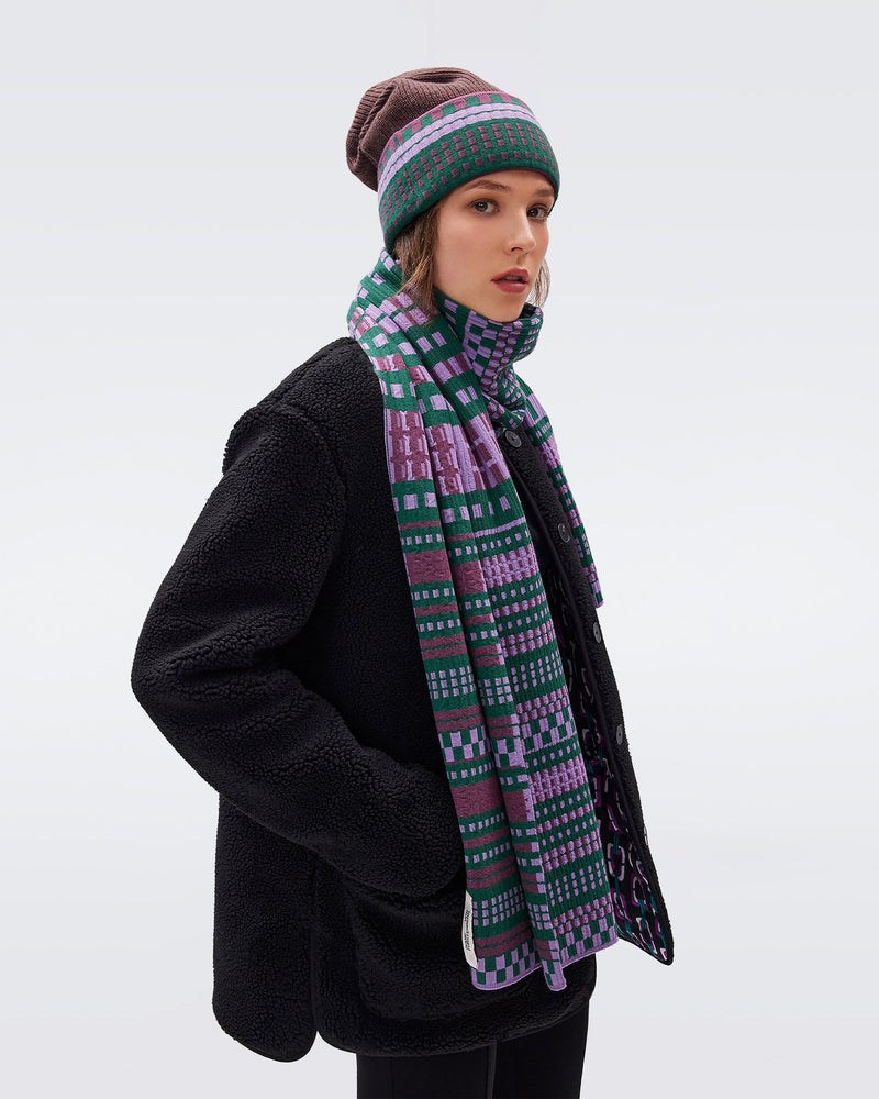 Yzma Knit Jacquard Scarf