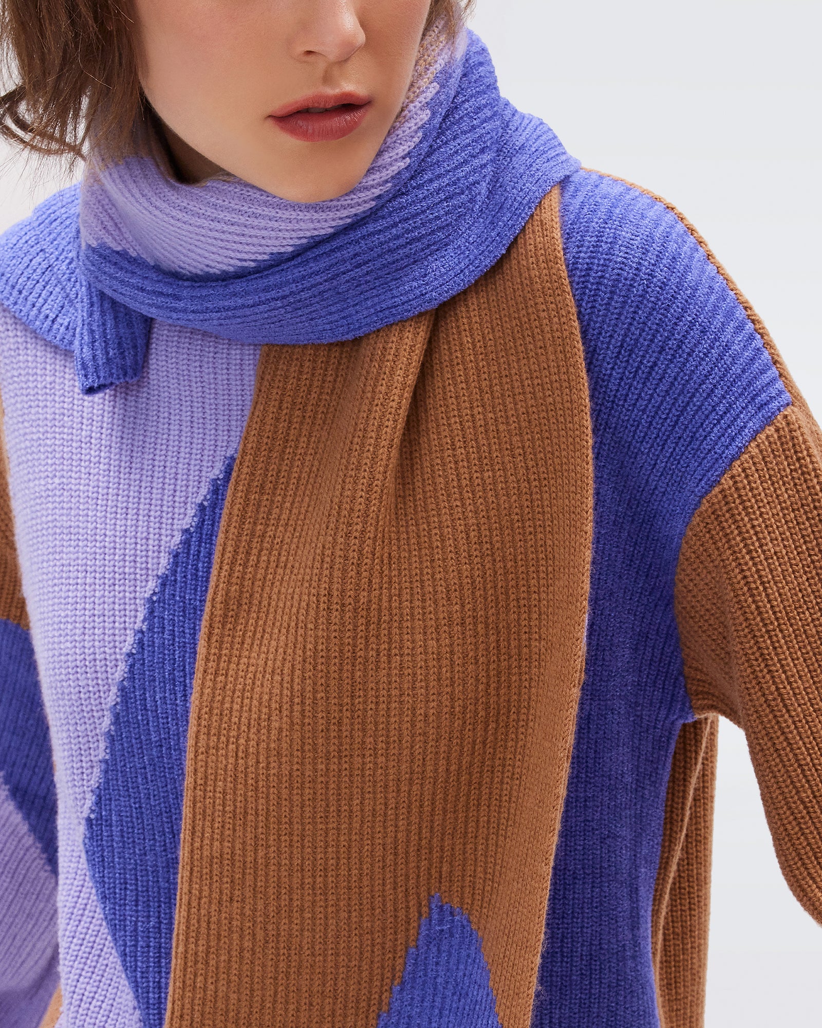 Clifford Knit Jacquard Scarf