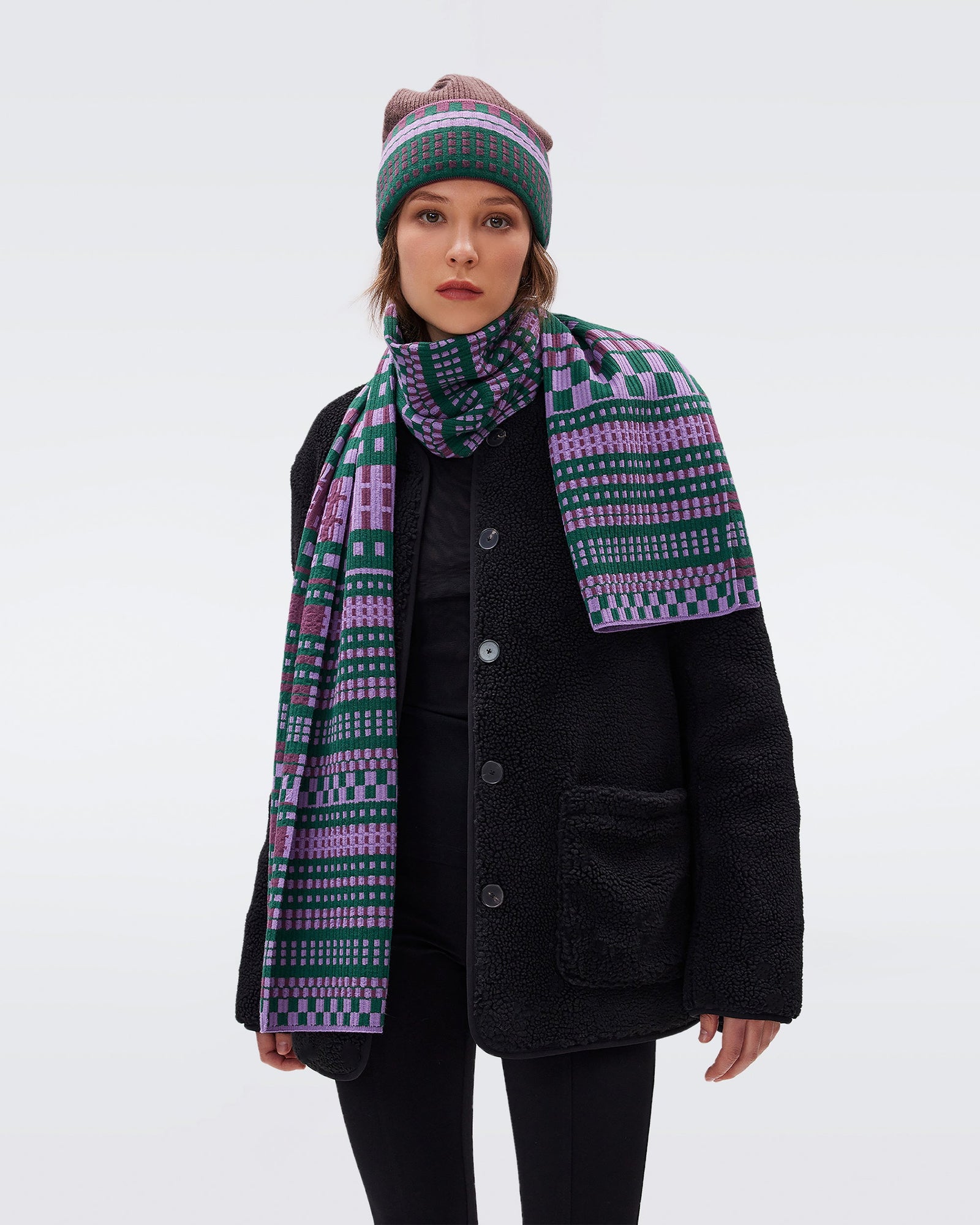 Rizzo Knit Jacquard Hat