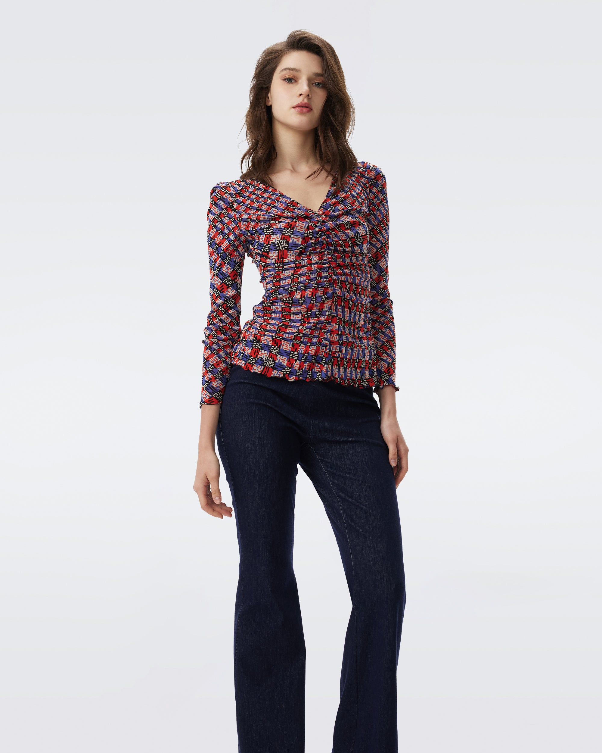 DVF FANCY REVERSIBLE TOP – Diane von Furstenberg HongKong