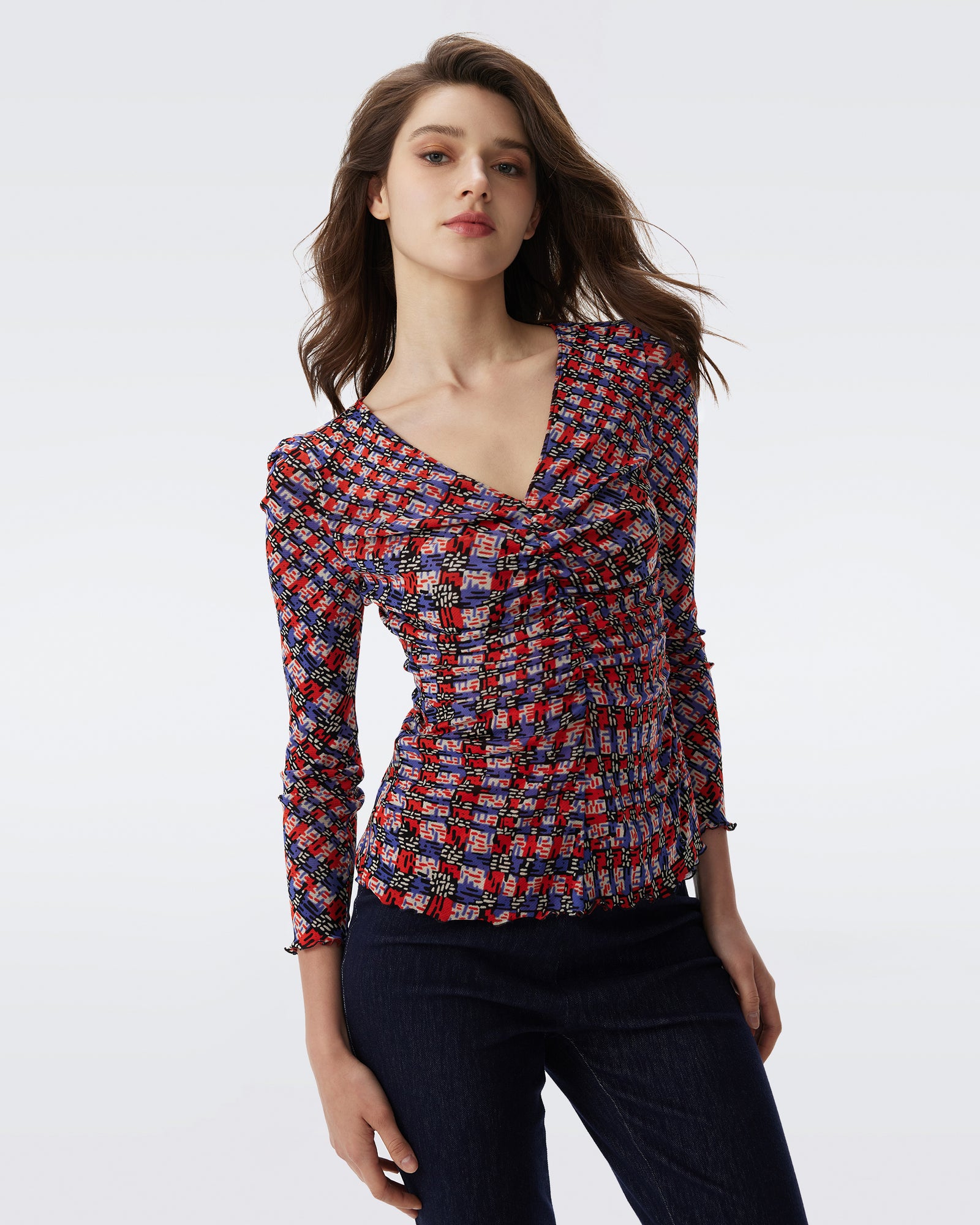 DVF FANCY REVERSIBLE TOP