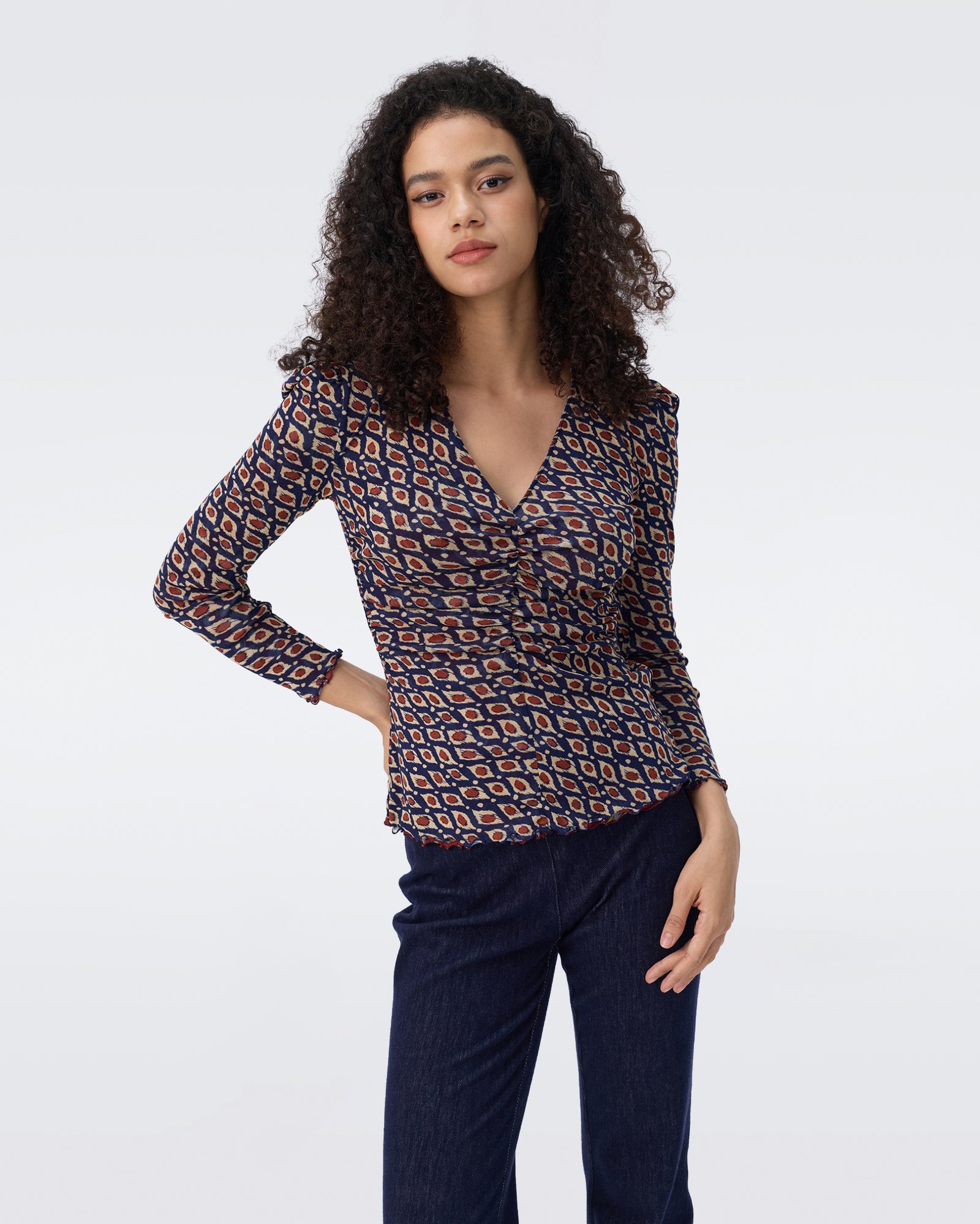 DVF FANCY REVERSIBLE TOP