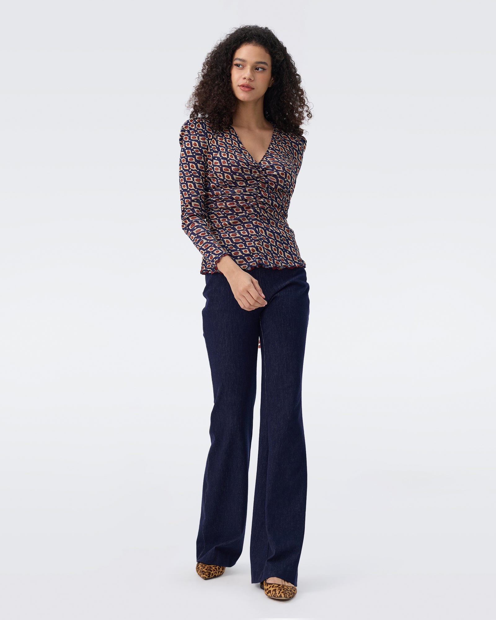 DVF FANCY REVERSIBLE TOP