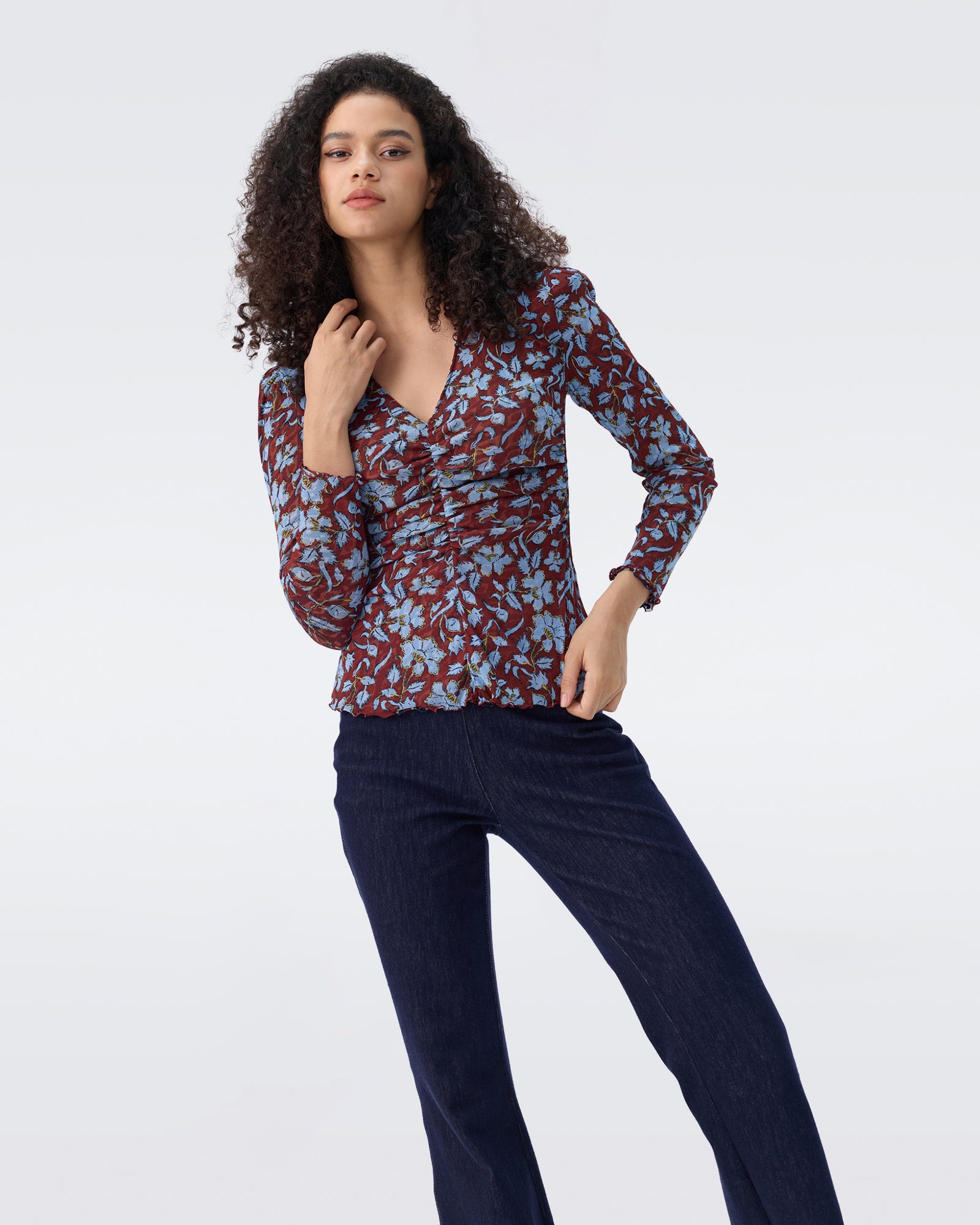 DVF FANCY REVERSIBLE TOP