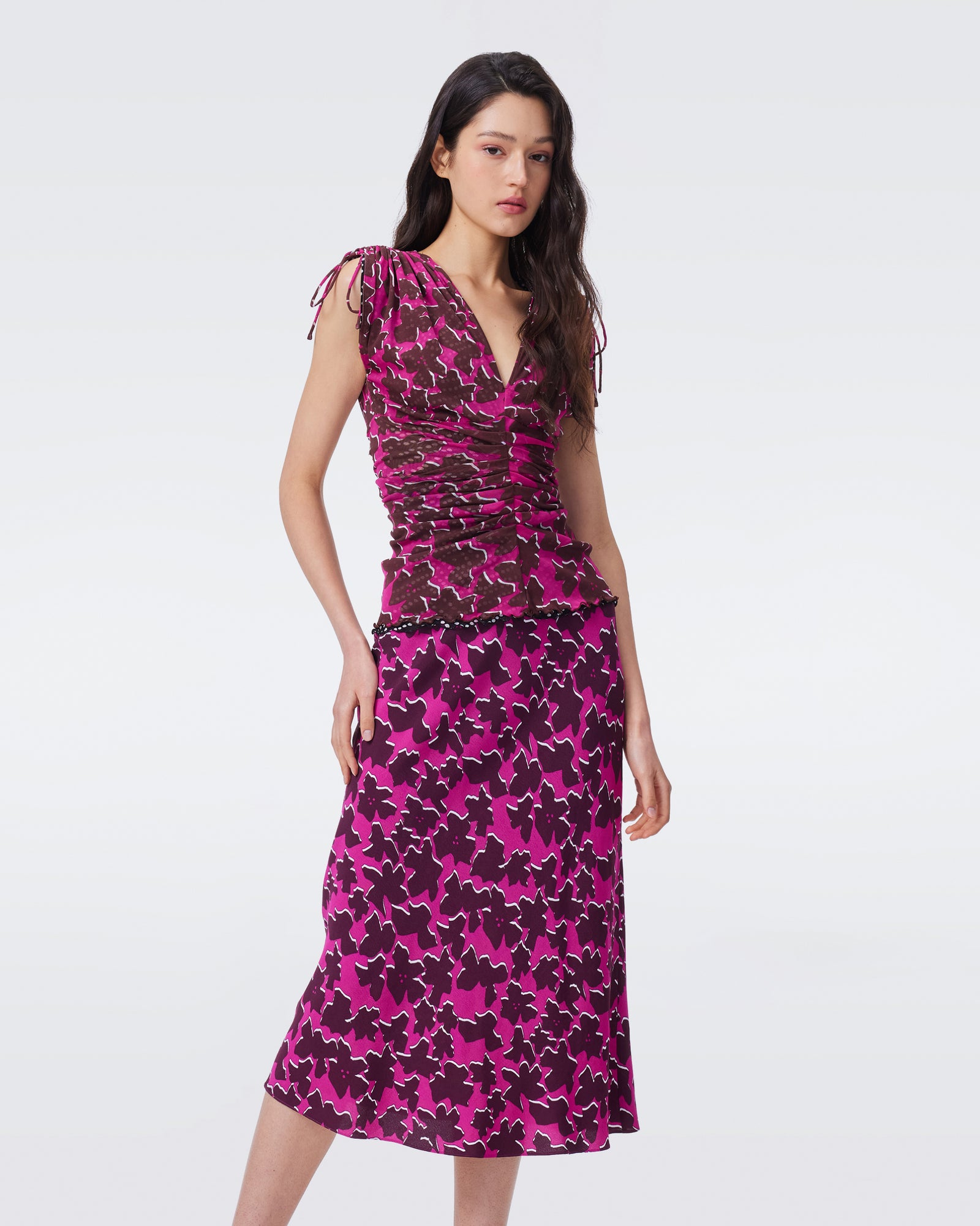 DVF ASHLI REVERSIBLE TOP