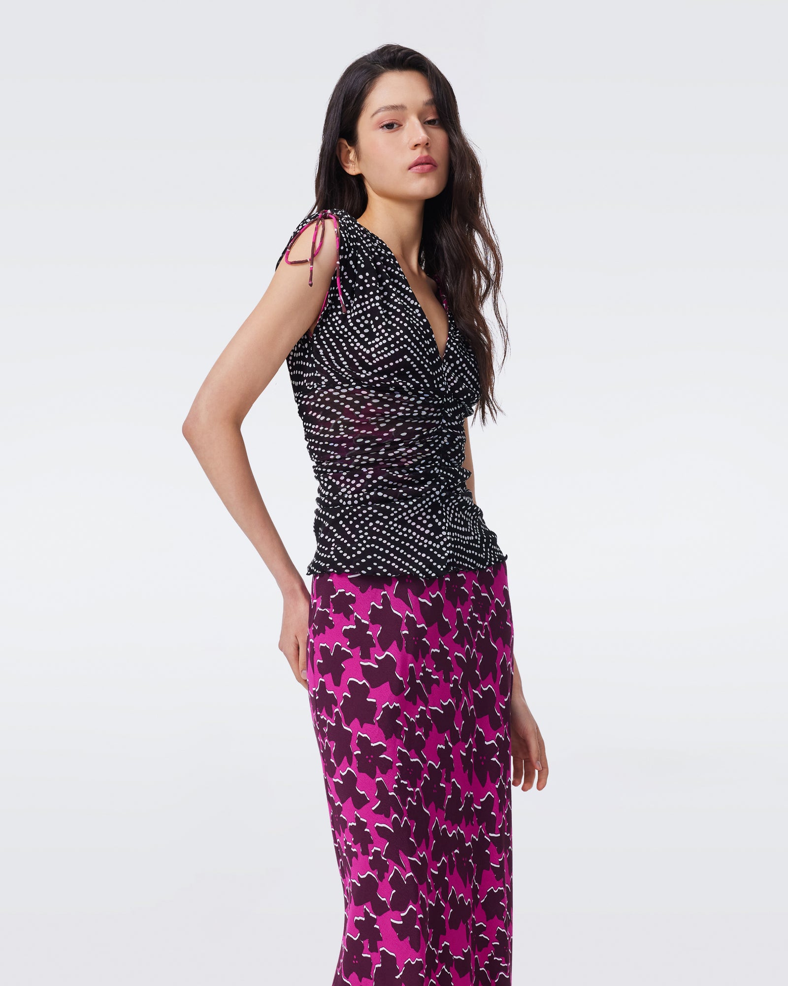 DVF ASHLI REVERSIBLE TOP