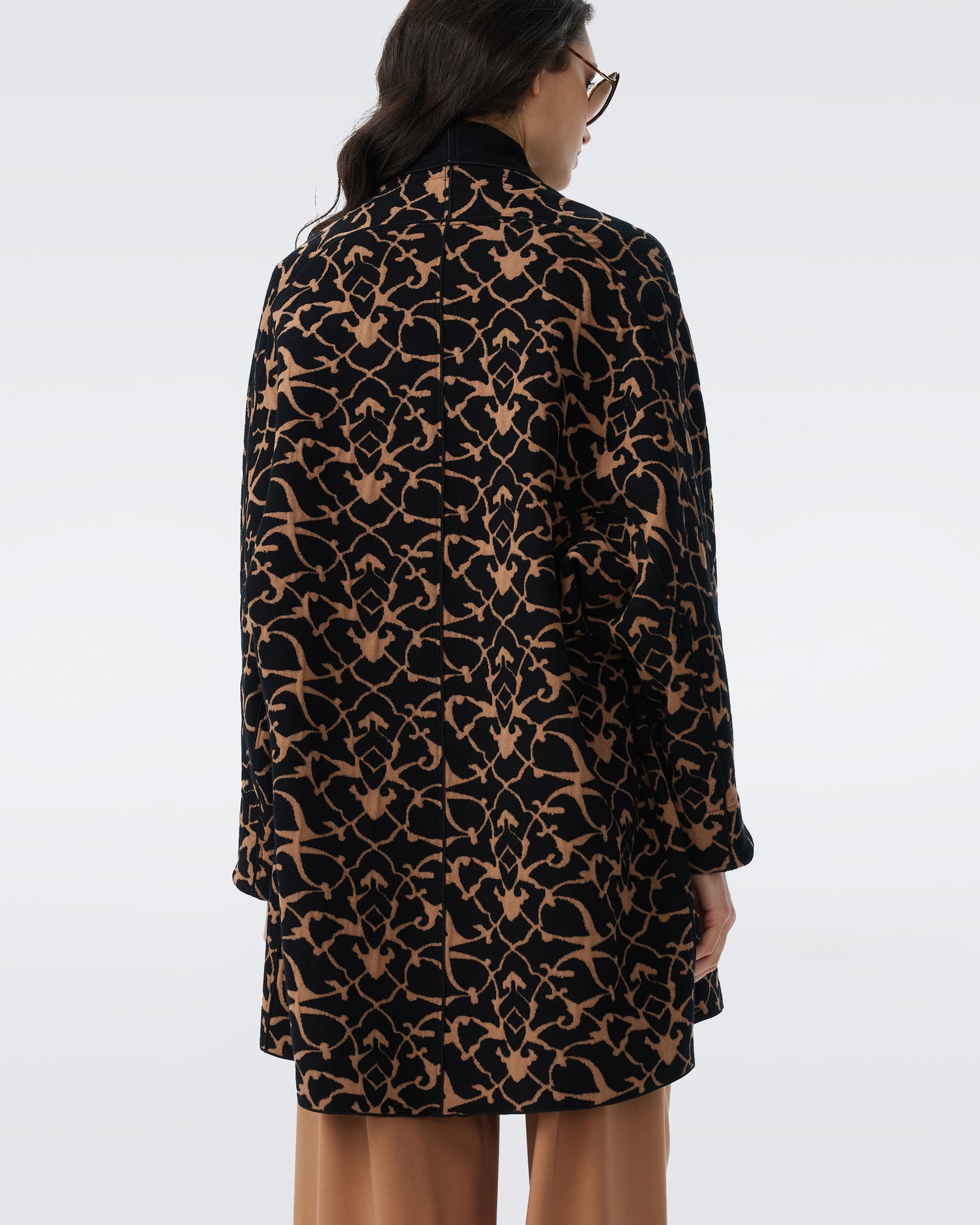 DVF SHORT RAY REVERSIBLE COAT