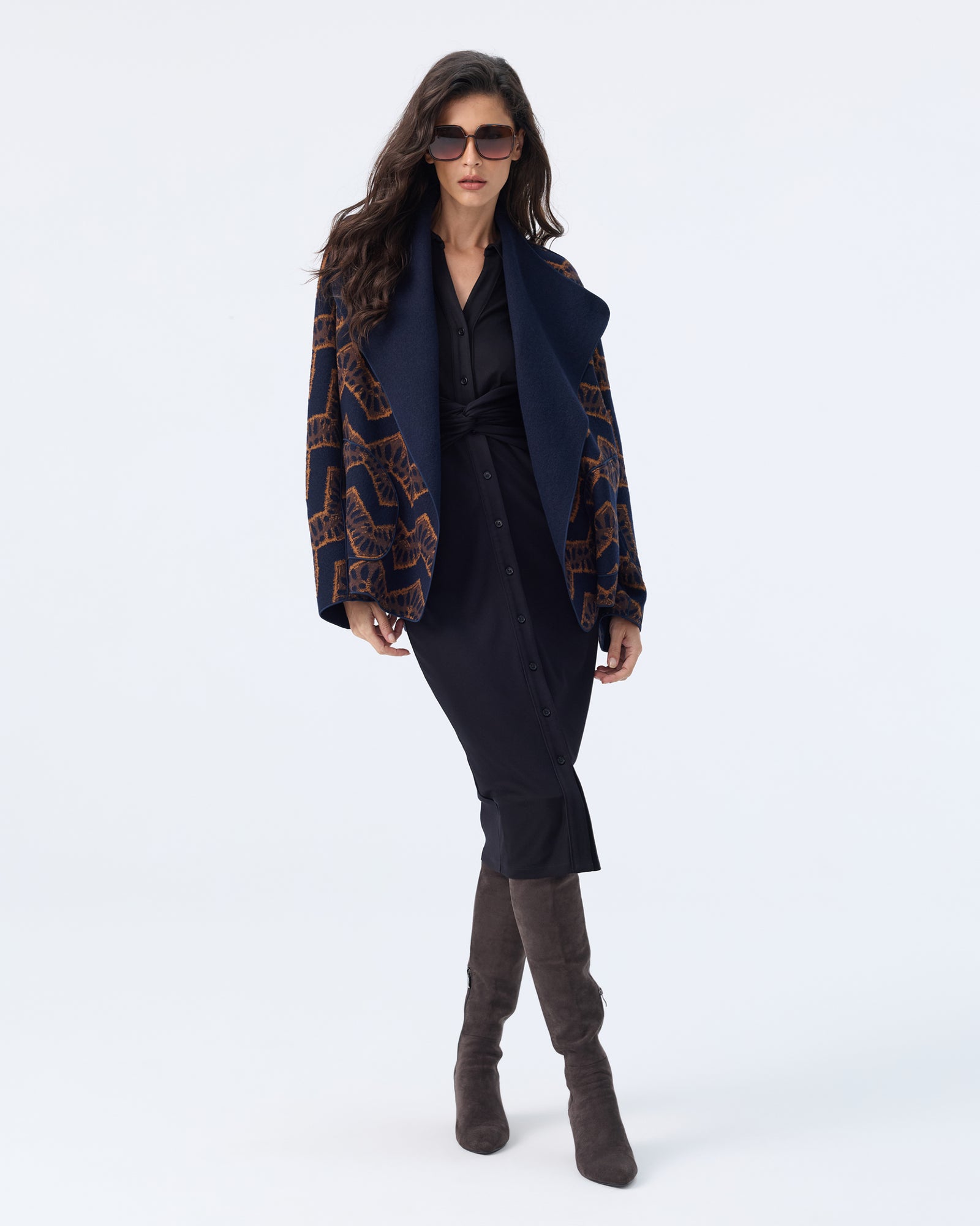 DVF WHITNEY REVERSIBLE COAT