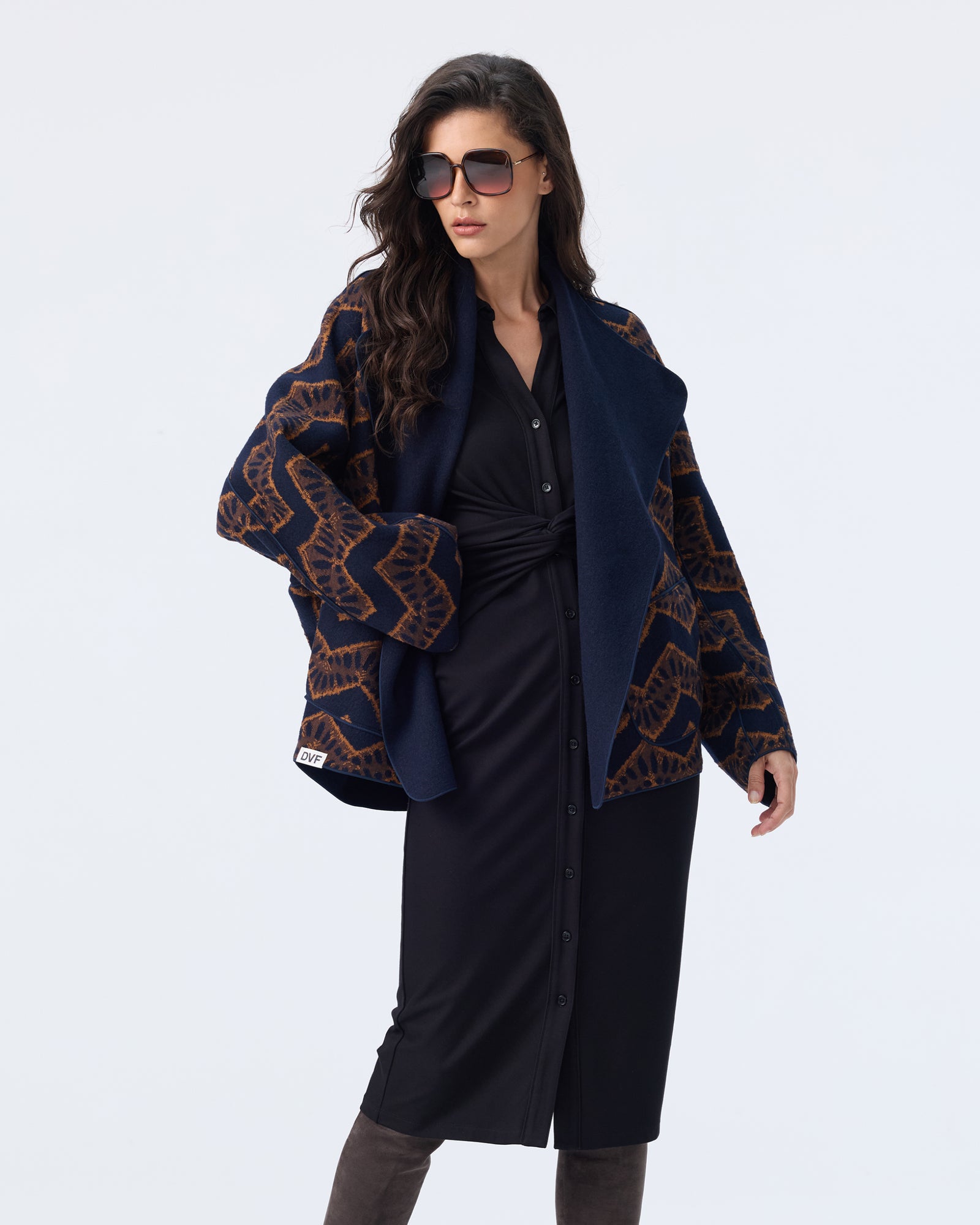 DVF WHITNEY REVERSIBLE COAT