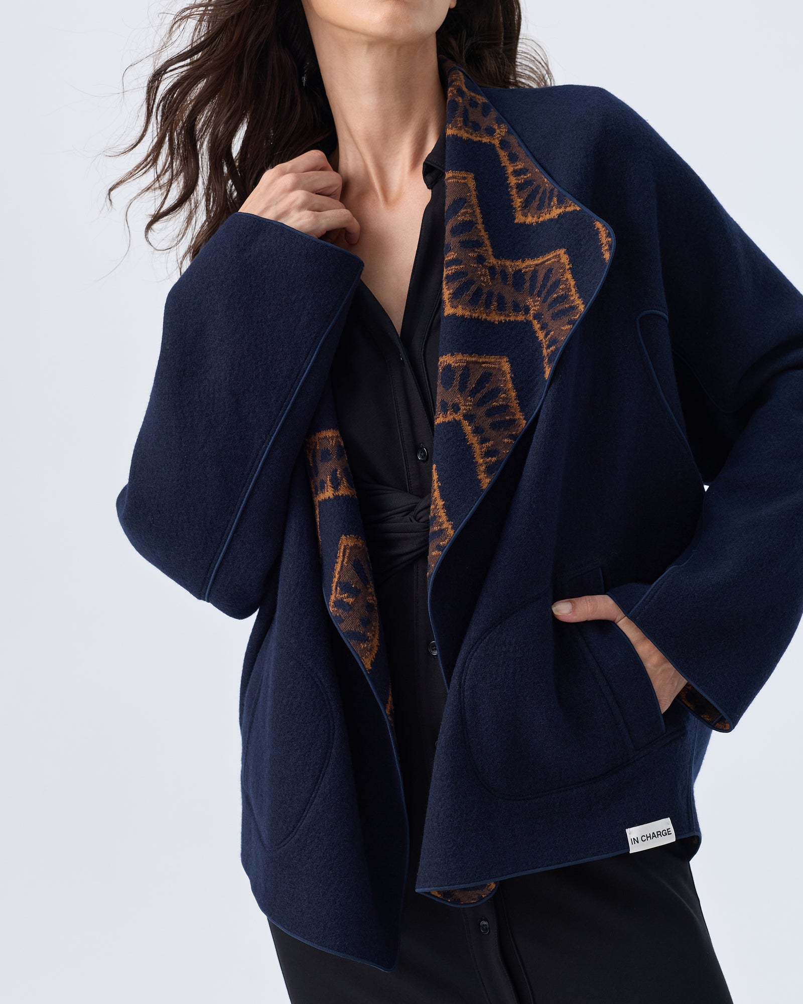DVF WHITNEY REVERSIBLE COAT