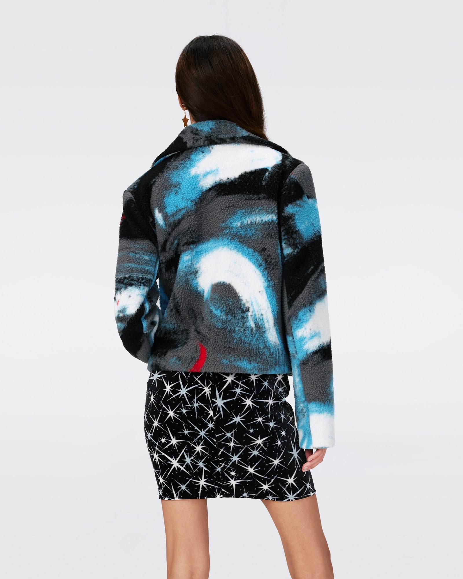 Ruthina Knit Jacquard Coat