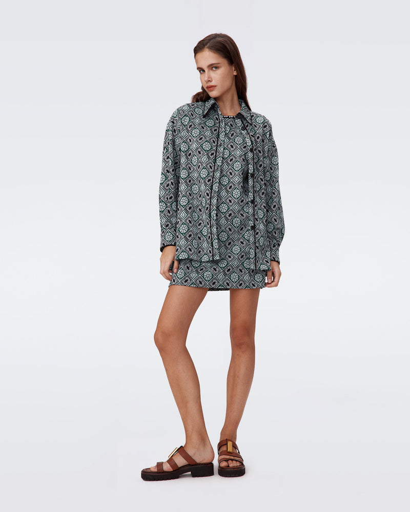 Medusa Knit Jacquard Dress