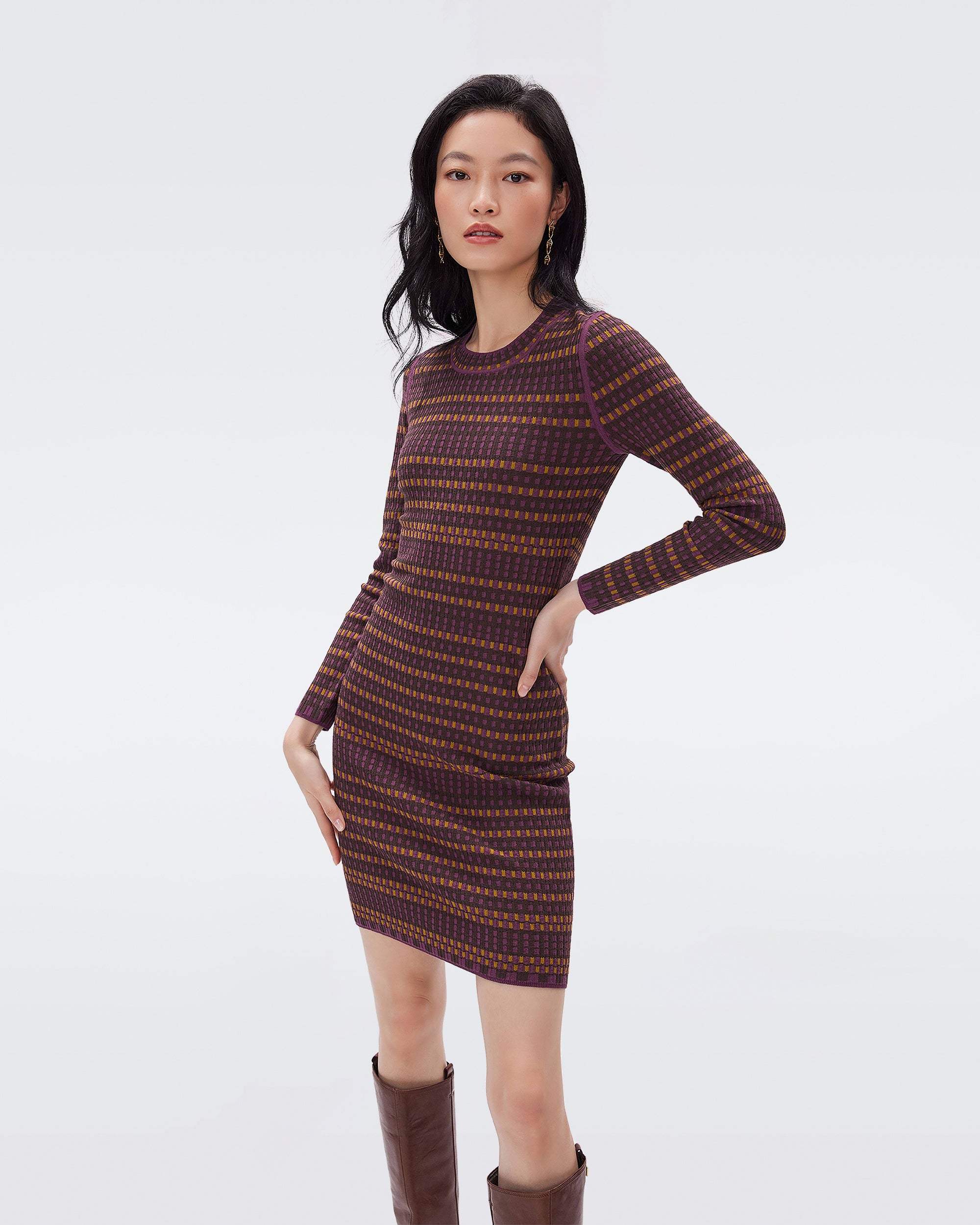 Harry Knit Jacquard Dress Diane von Furstenberg HongKong Harry Knit Jacquard Dress Diane von Furstenberg HongKong