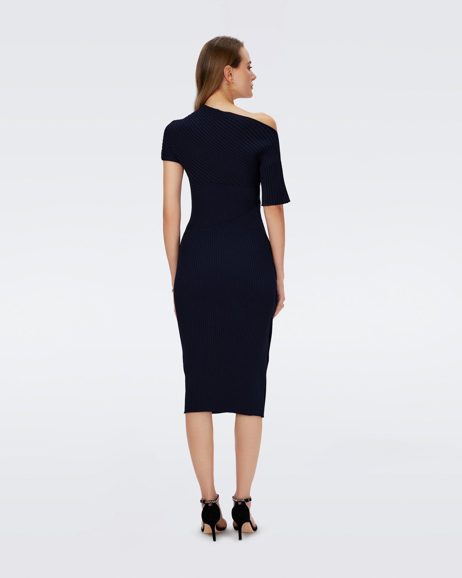 Dvf Clara Dress In Navy