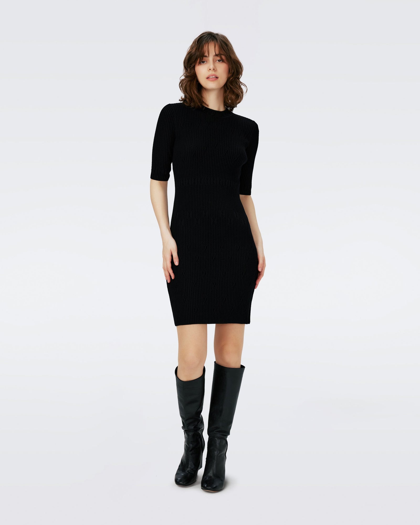 Pam Knit Jacquard Dress