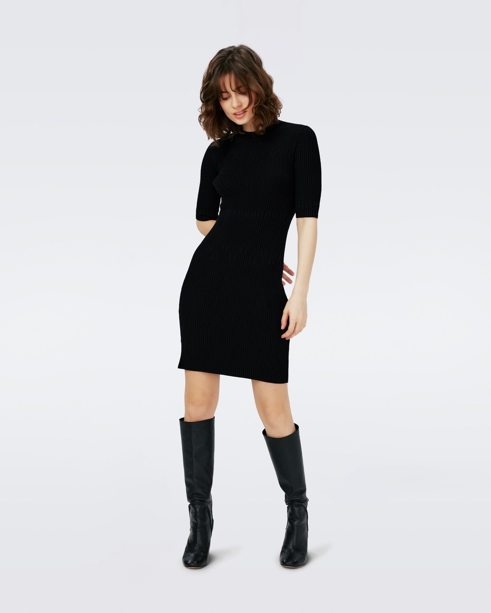 Pam Knit Jacquard Dress