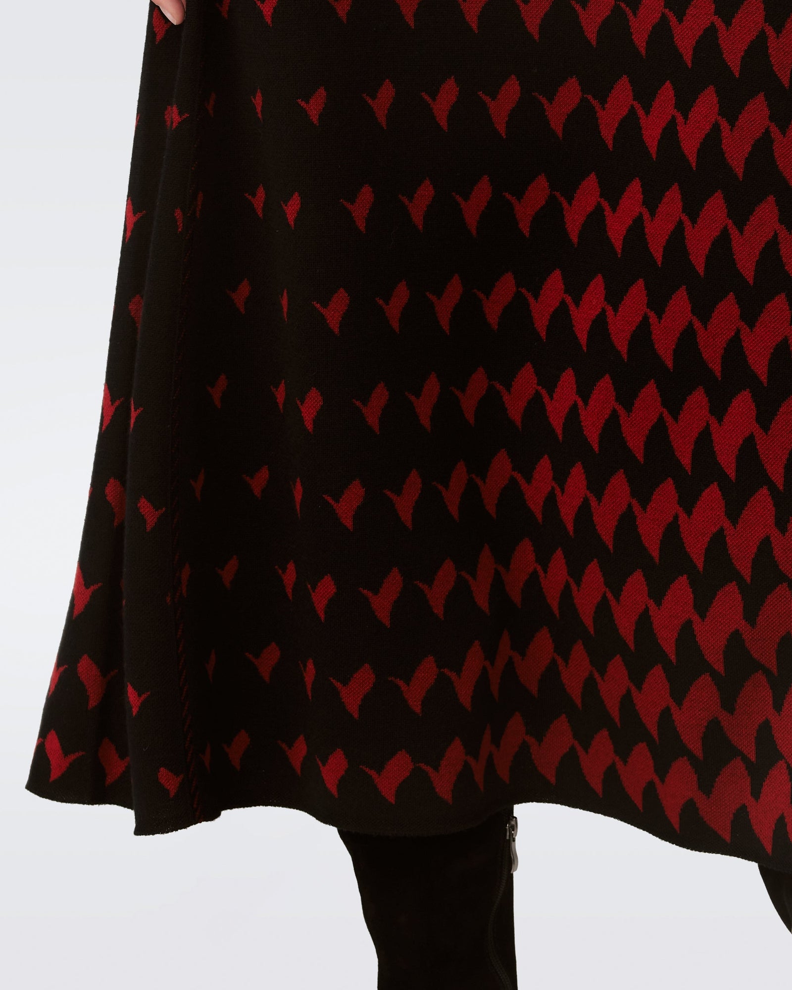 DVF ROSS DRESS in BIRD WEAVE PINK GRADIENT