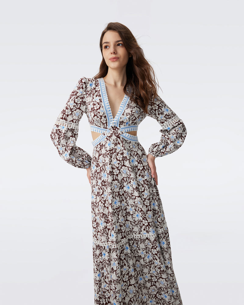 DVF KIMMIE MAXI DRESS