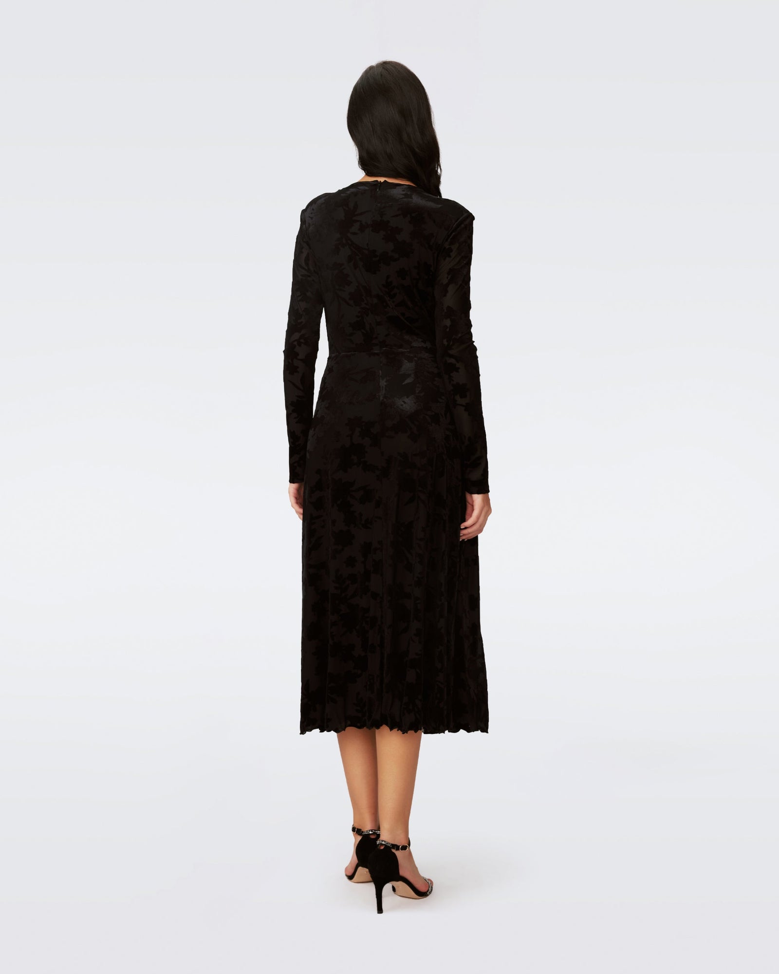 DVF STRAND DRESS in BLACK