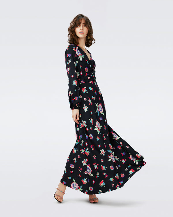 Dvf Monika Dress In Mystic Flower Dots