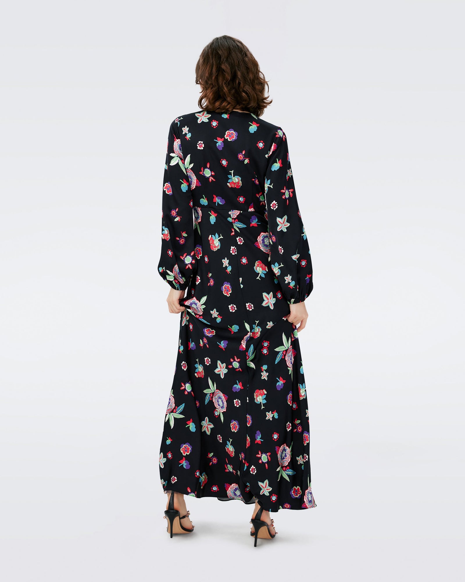 Dvf Monika Dress In Mystic Flower Dots