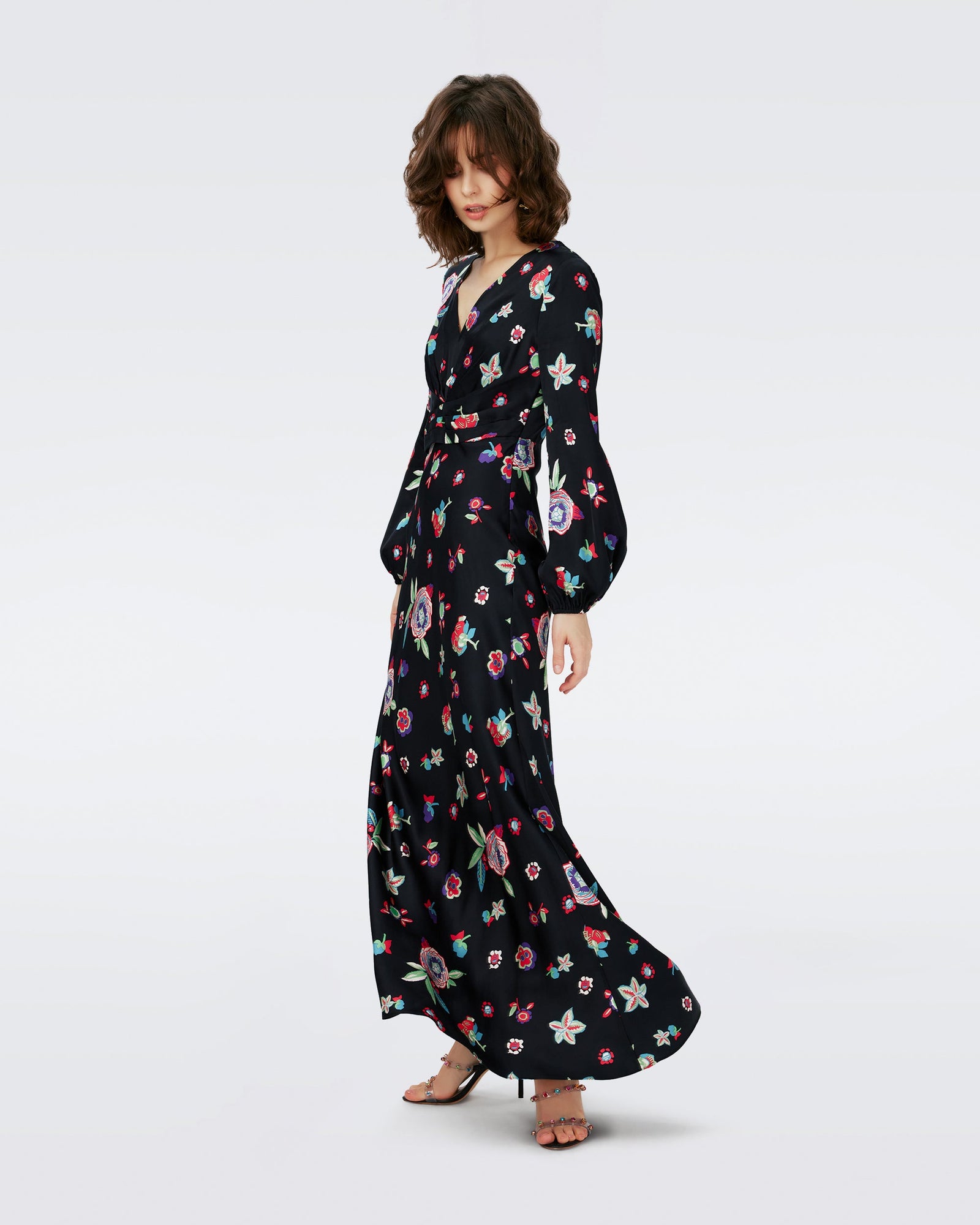 Dvf Monika Dress In Mystic Flower Dots