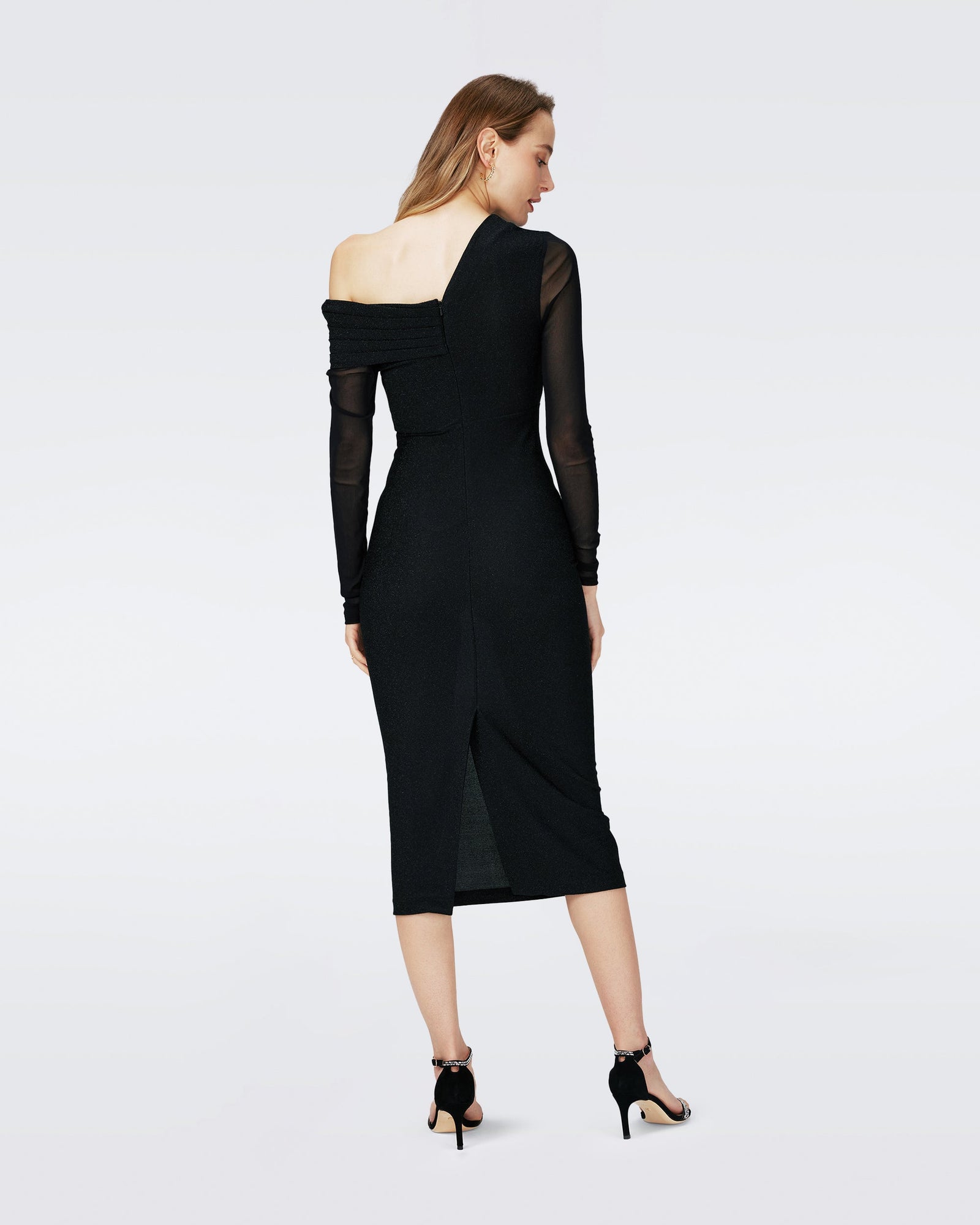 Rich Metallic Mesh Dress