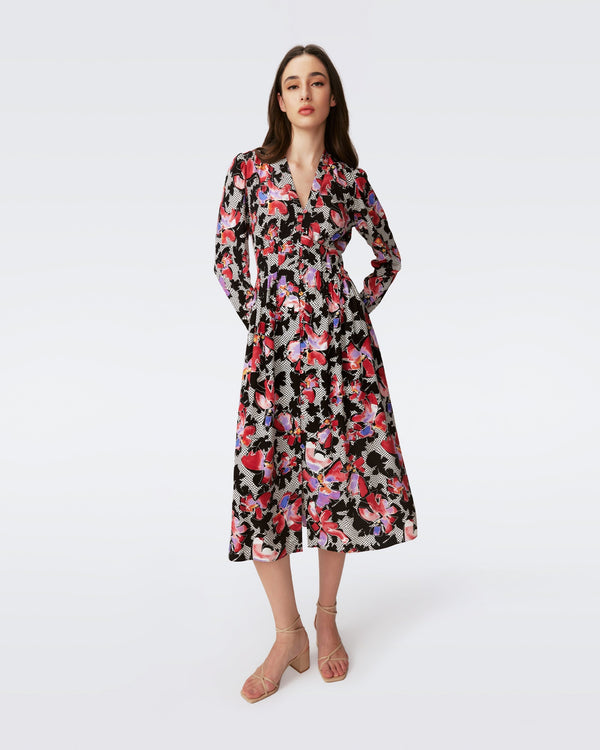 Erica Long Sleeve Midi Dress