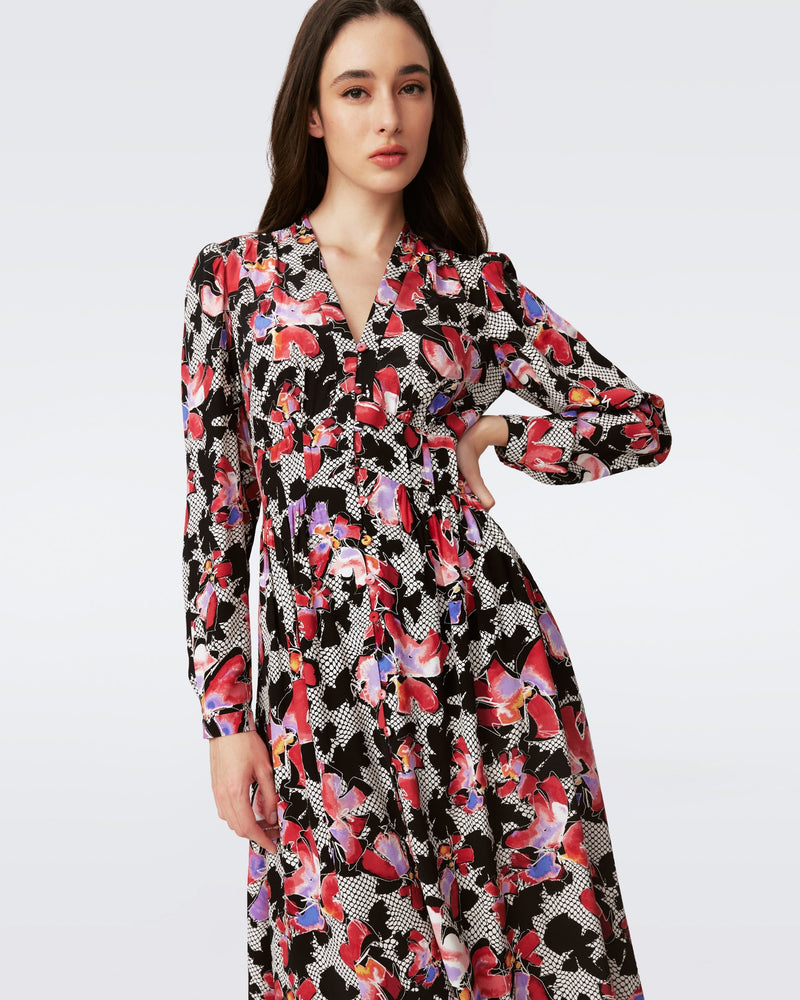 Erica Long Sleeve Midi Dress