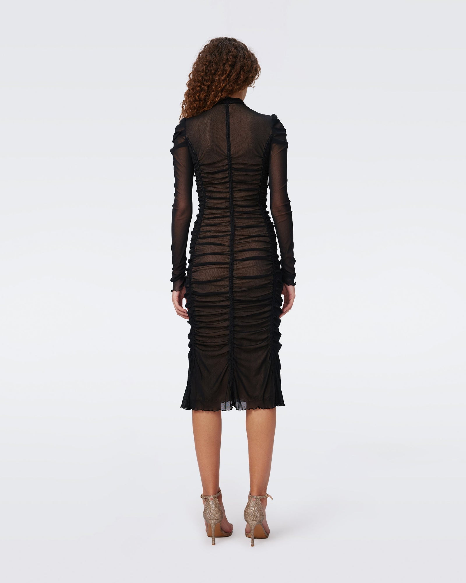 DVF CARMELA DRESS in BLACK