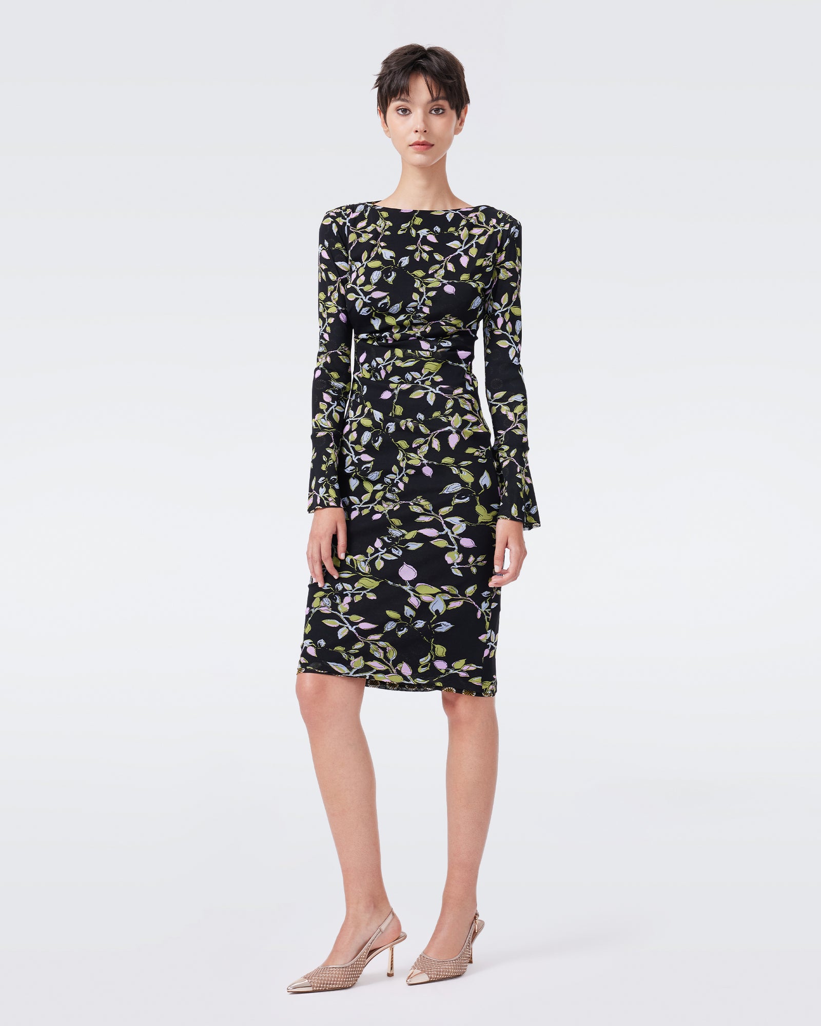 DVF DARRIUS L/S REVERSIBLE DRESS