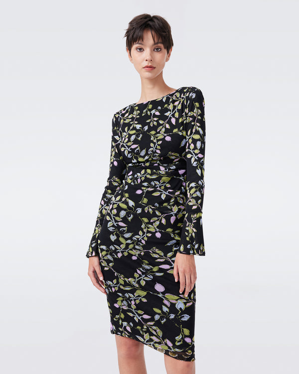 DVF DARRIUS L/S REVERSIBLE DRESS