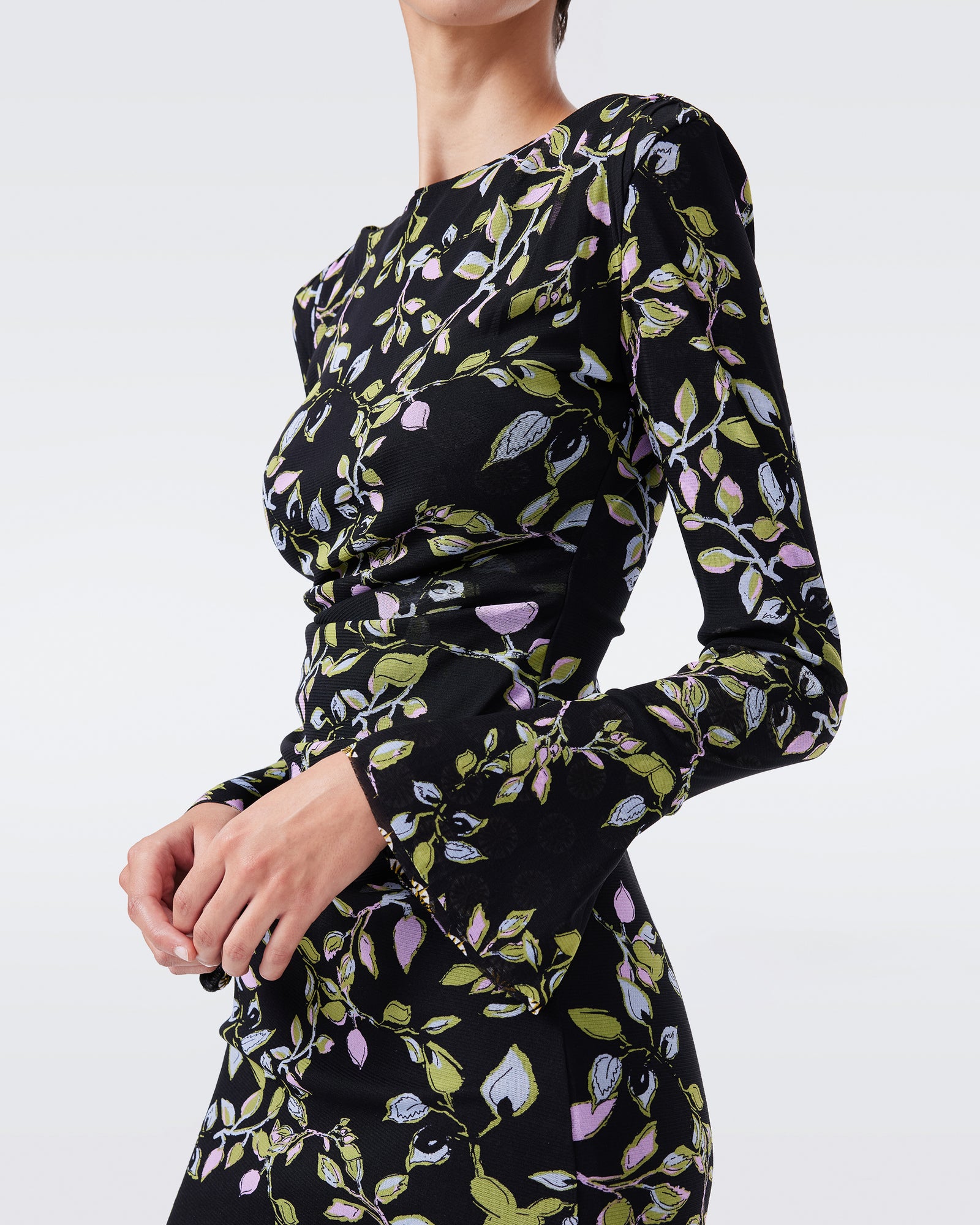 DVF DARRIUS L/S REVERSIBLE DRESS