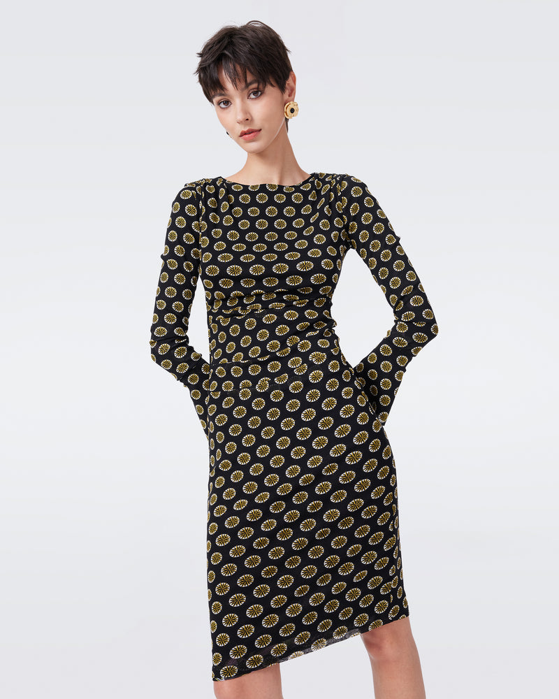 DVF DARRIUS L/S REVERSIBLE DRESS
