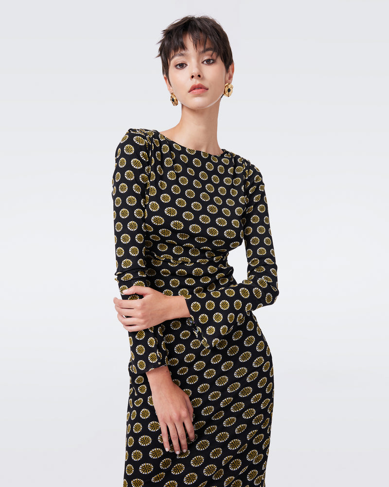 DVF DARRIUS L/S REVERSIBLE DRESS