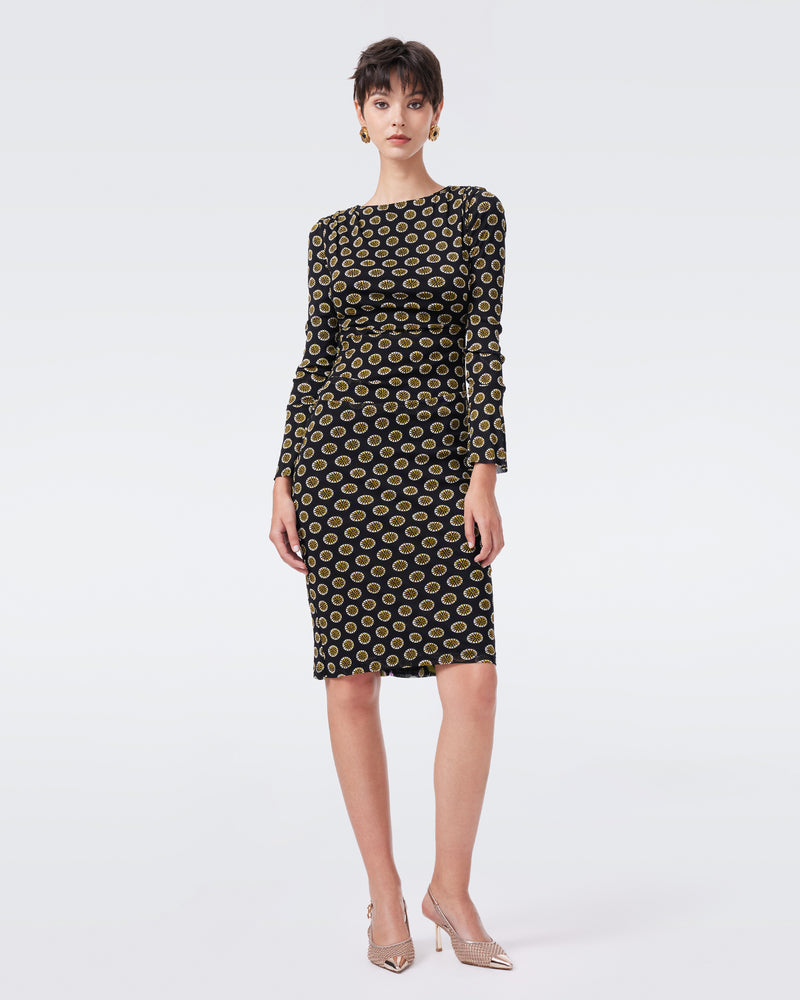 DVF DARRIUS L/S REVERSIBLE DRESS