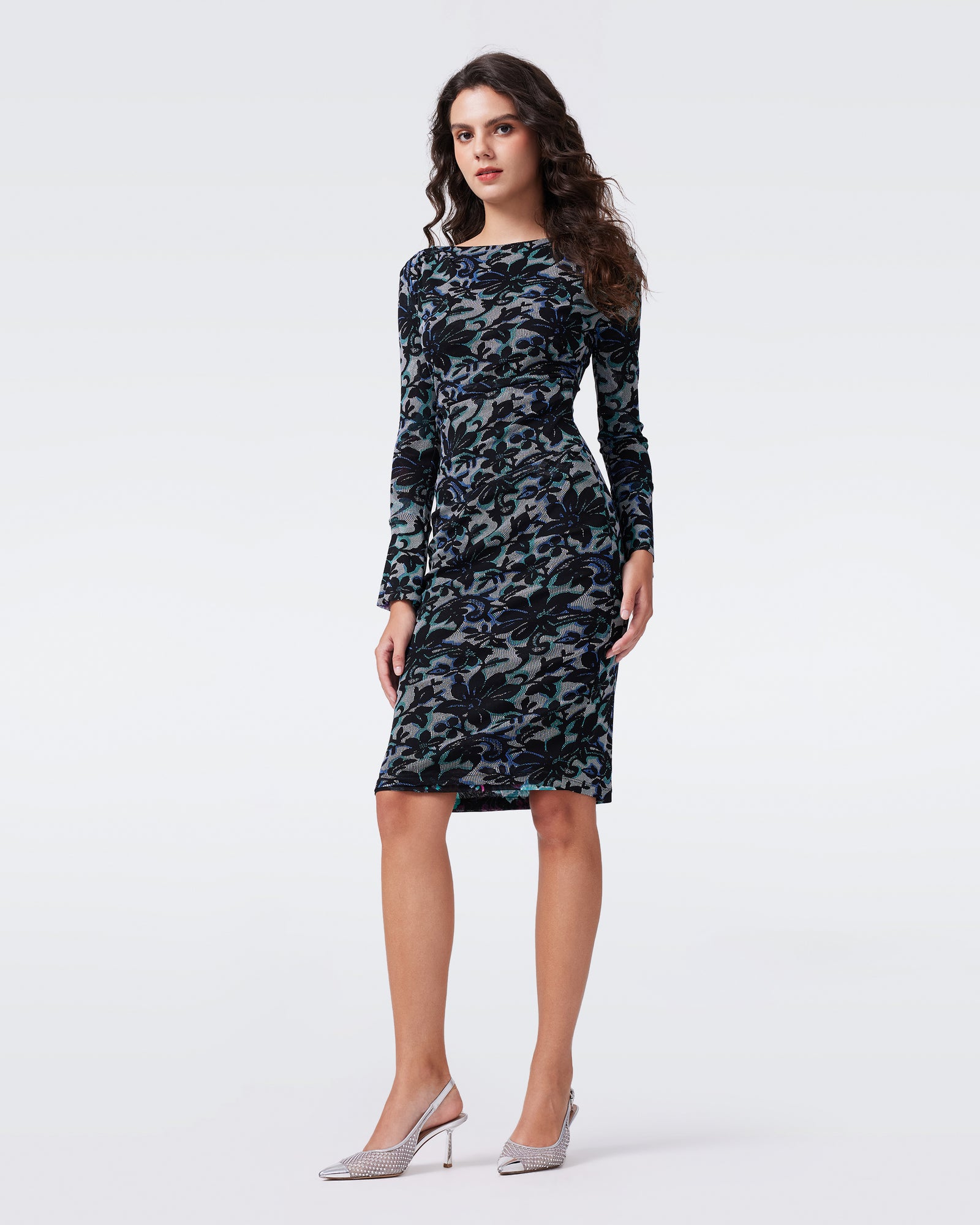 DVF DARRIUS L/S REVERSIBLE DRESS