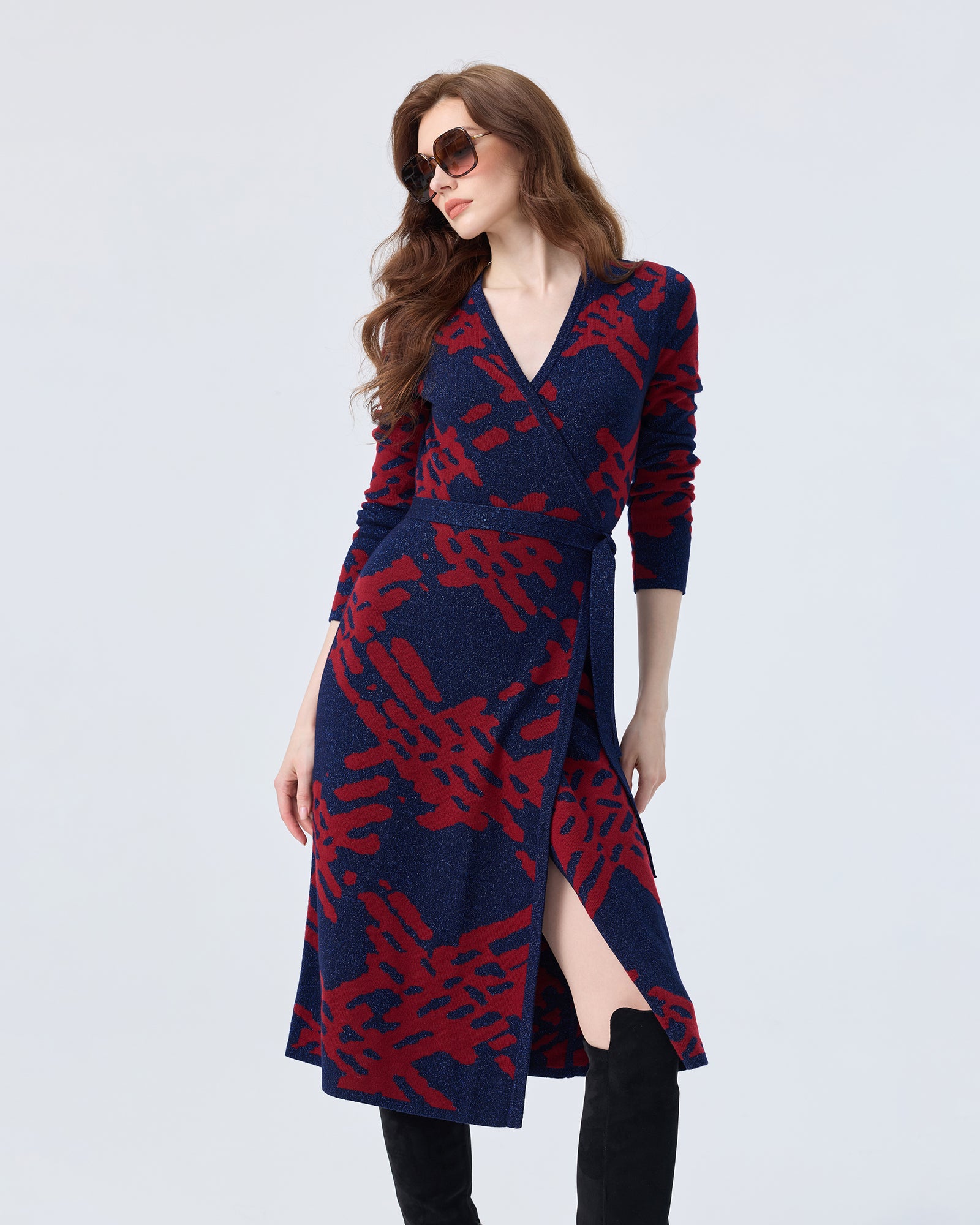 DVF VALLEY REVERSIBLE DRESS