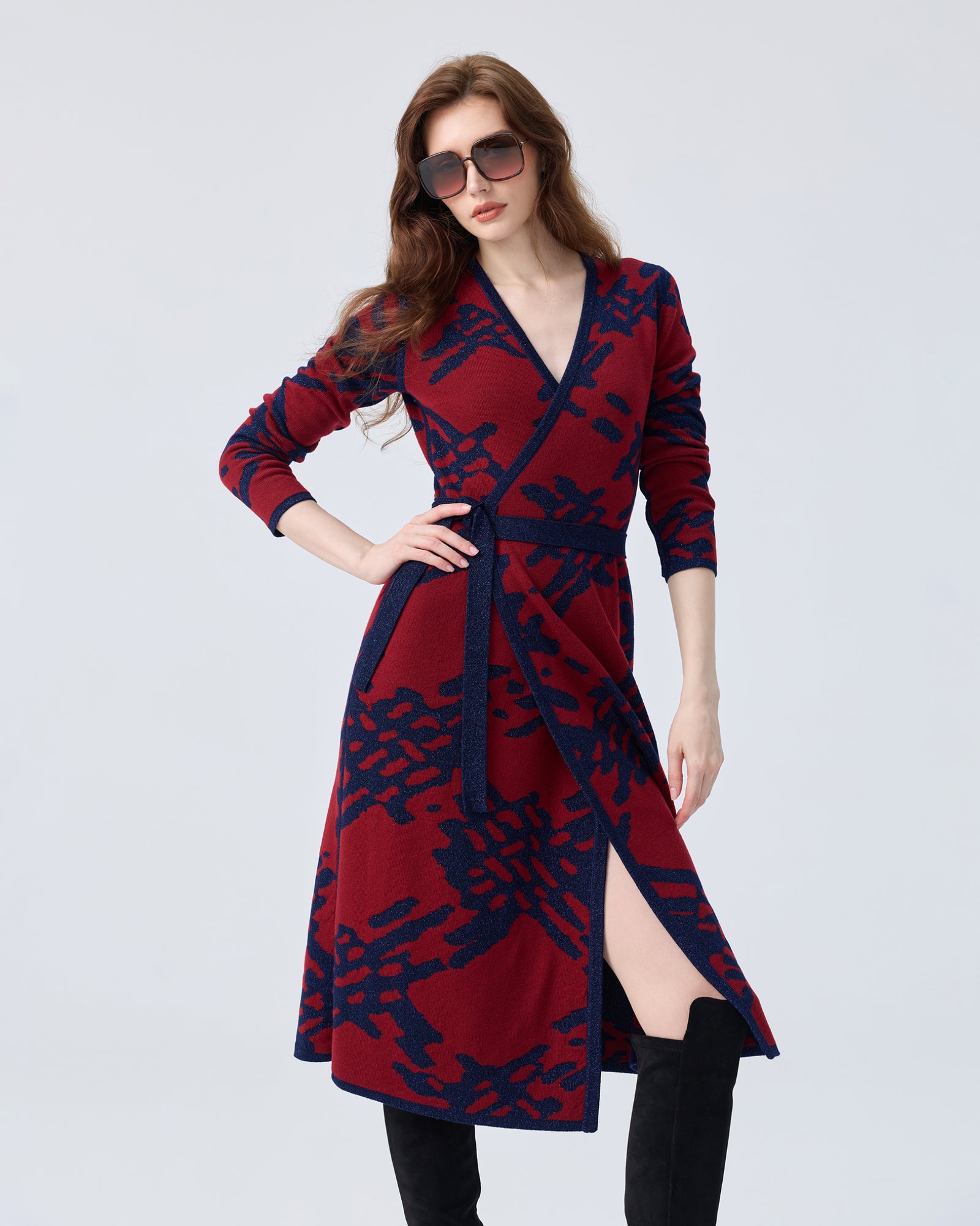DVF VALLEY REVERSIBLE DRESS