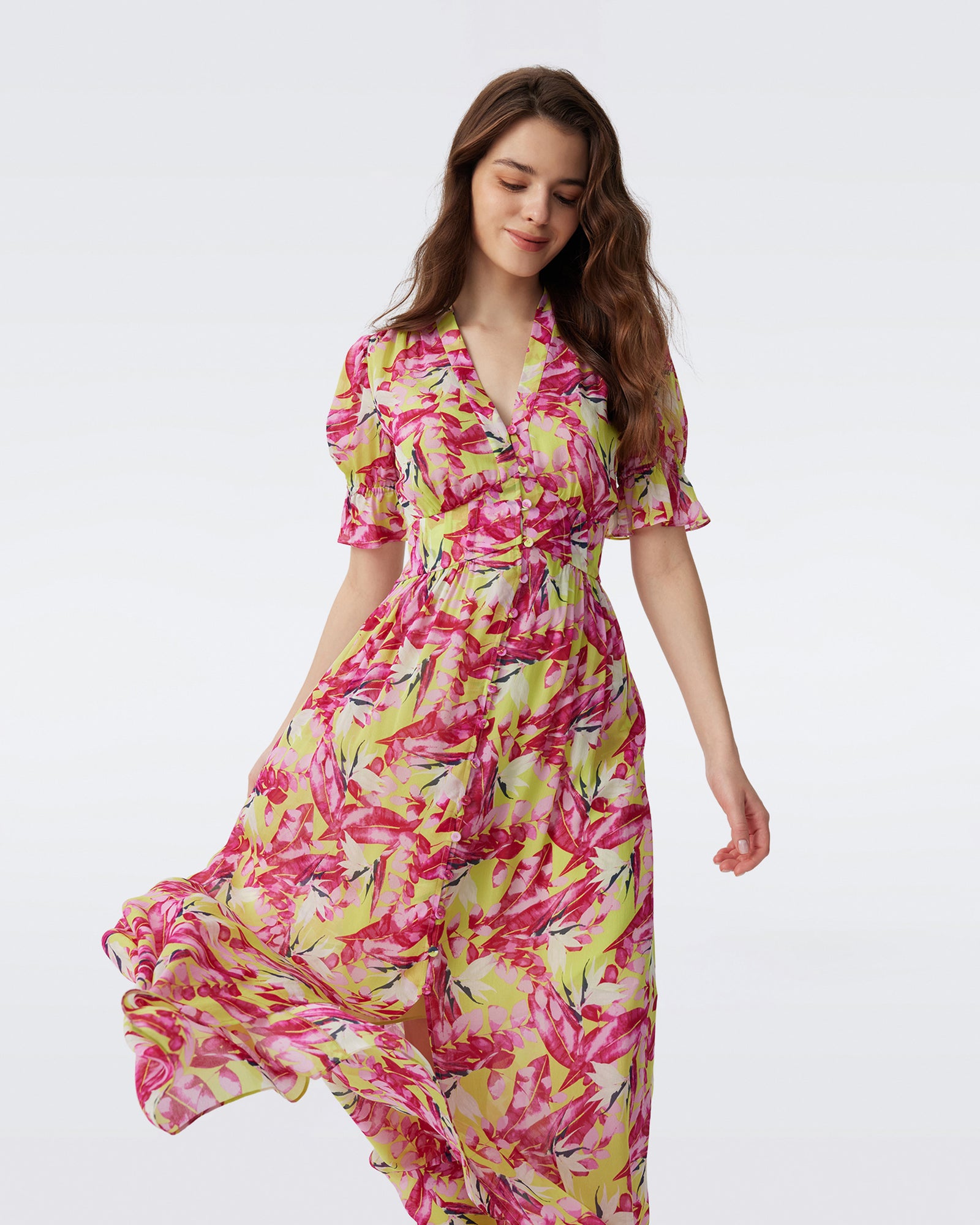 DVF ERICA LONG DRESS