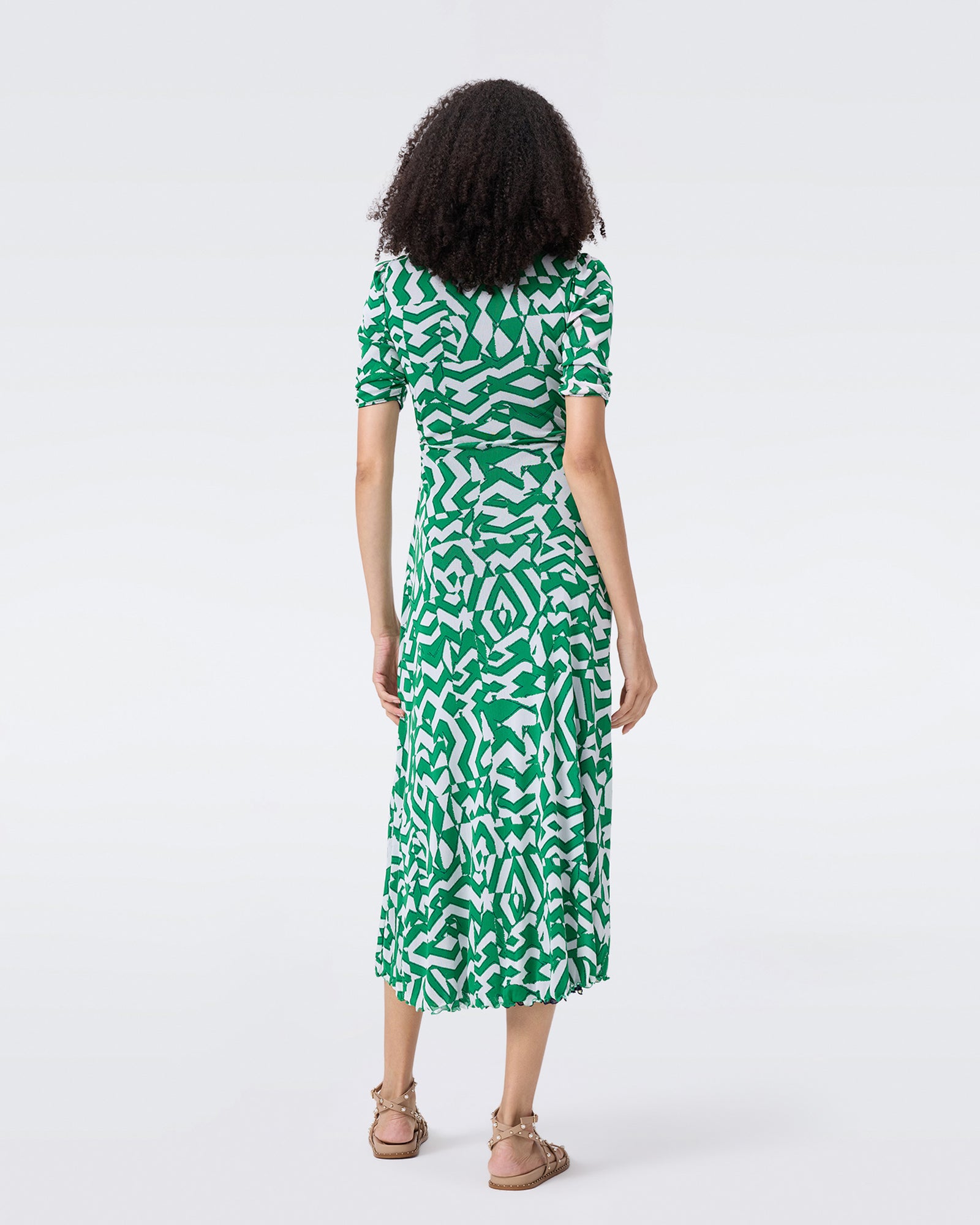 DVF KOREN REVERSIBLE MIDI DRESS