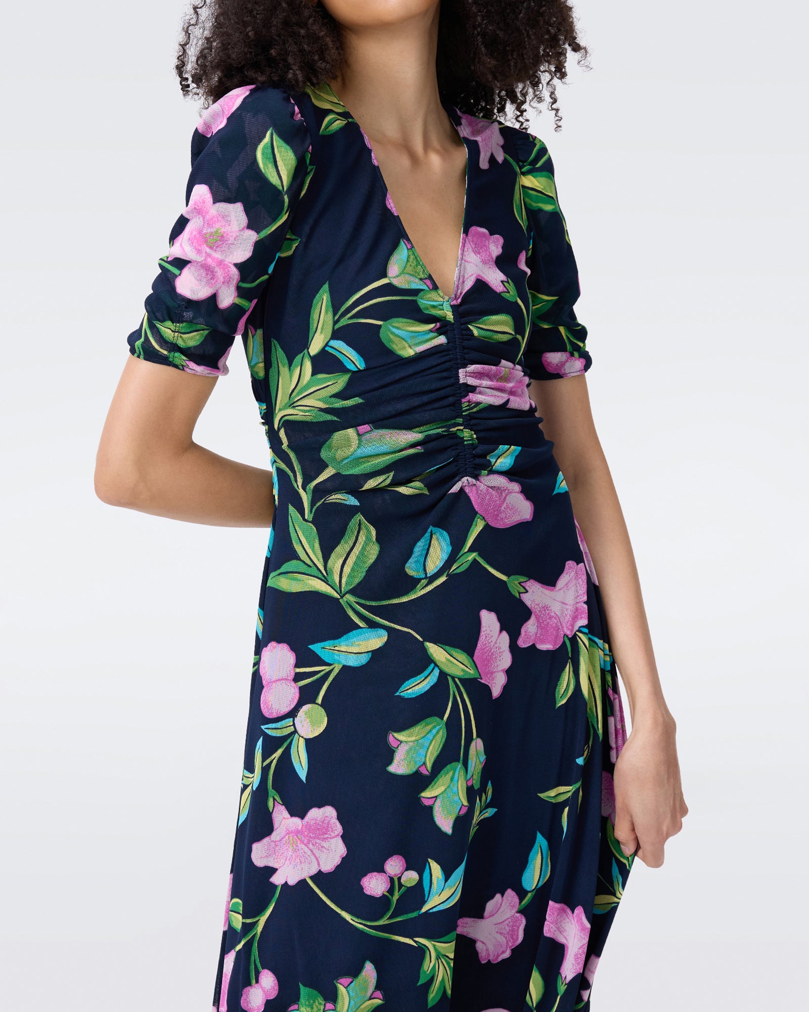 DVF KOREN REVERSIBLE MIDI DRESS