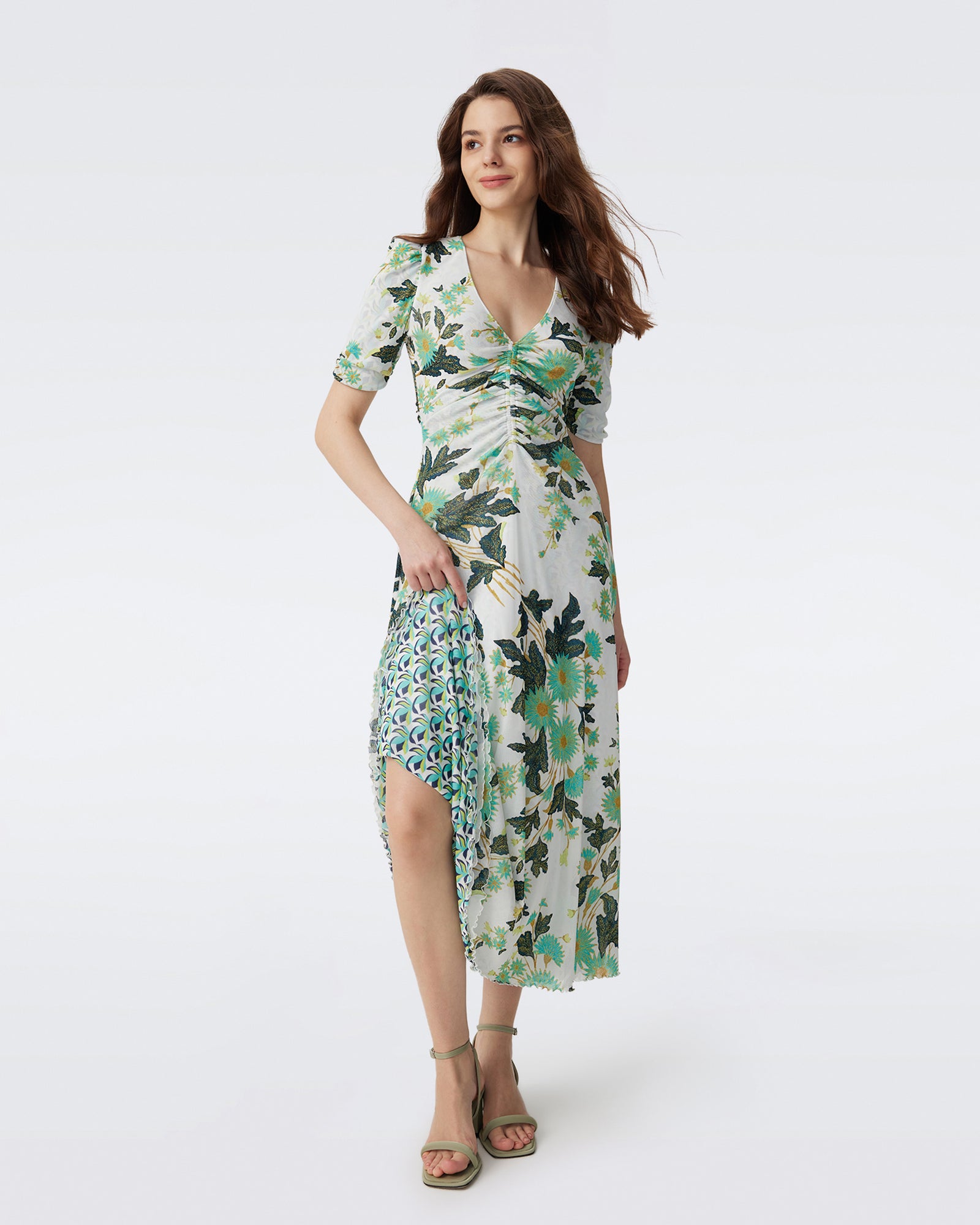 DVF KOREN REVERSIBLE MIDI DRESS