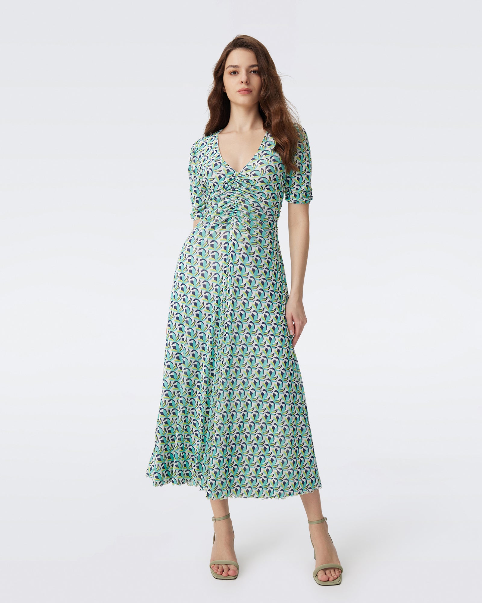 DVF KOREN REVERSIBLE MIDI DRESS