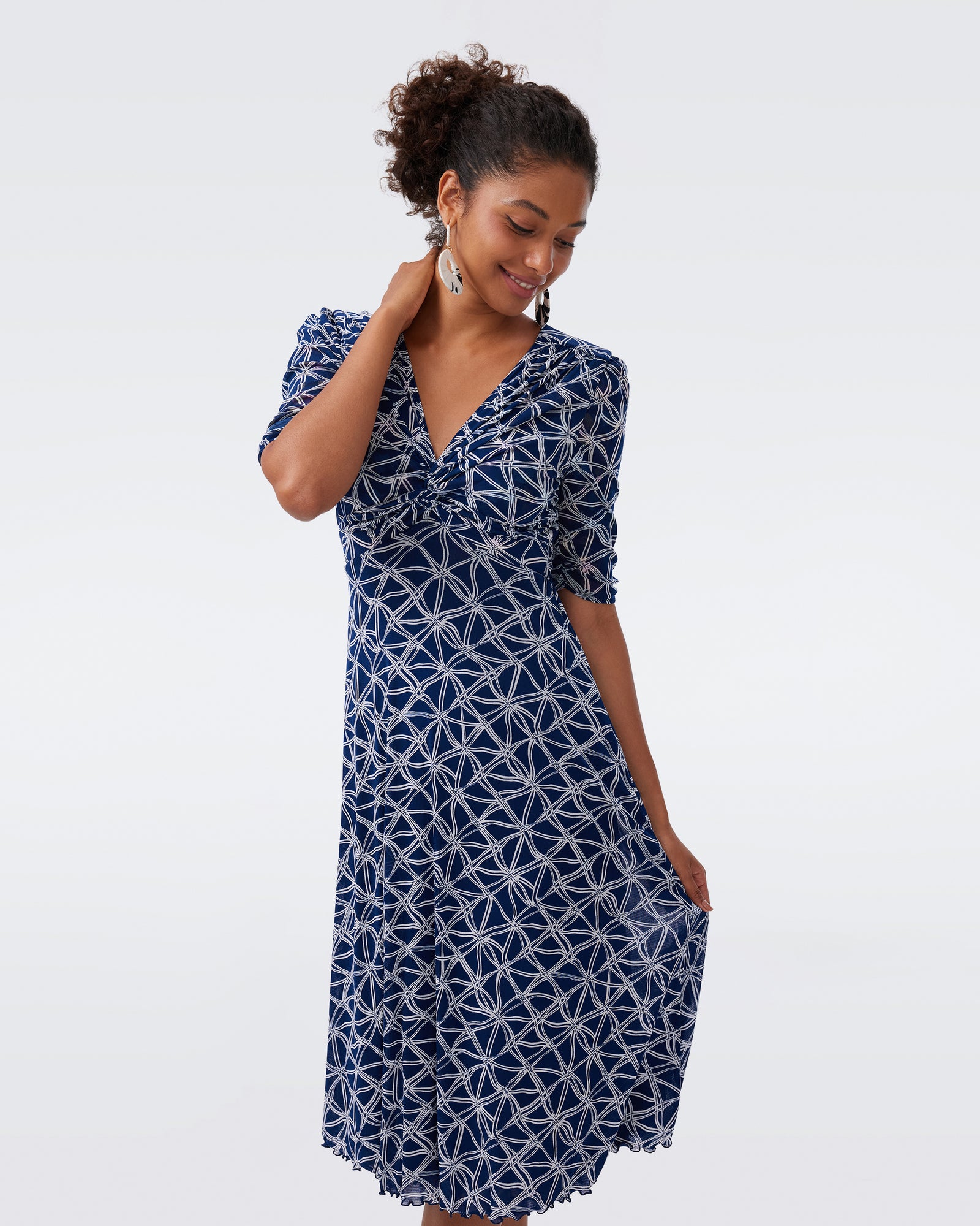 DVF CARRY REVERSIBLE DRESS